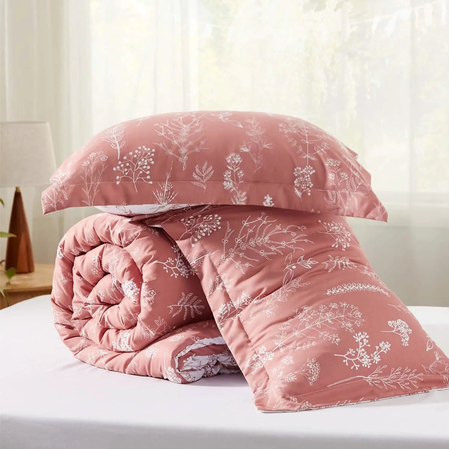 Reversible Floral Comforter Set