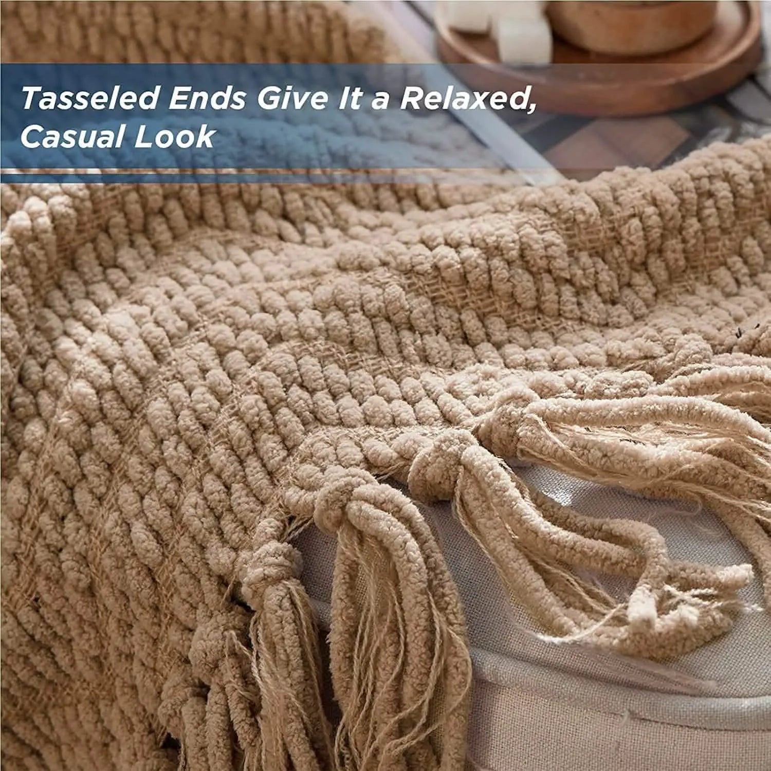 Multi-Purpose Knit Chenille Blanket