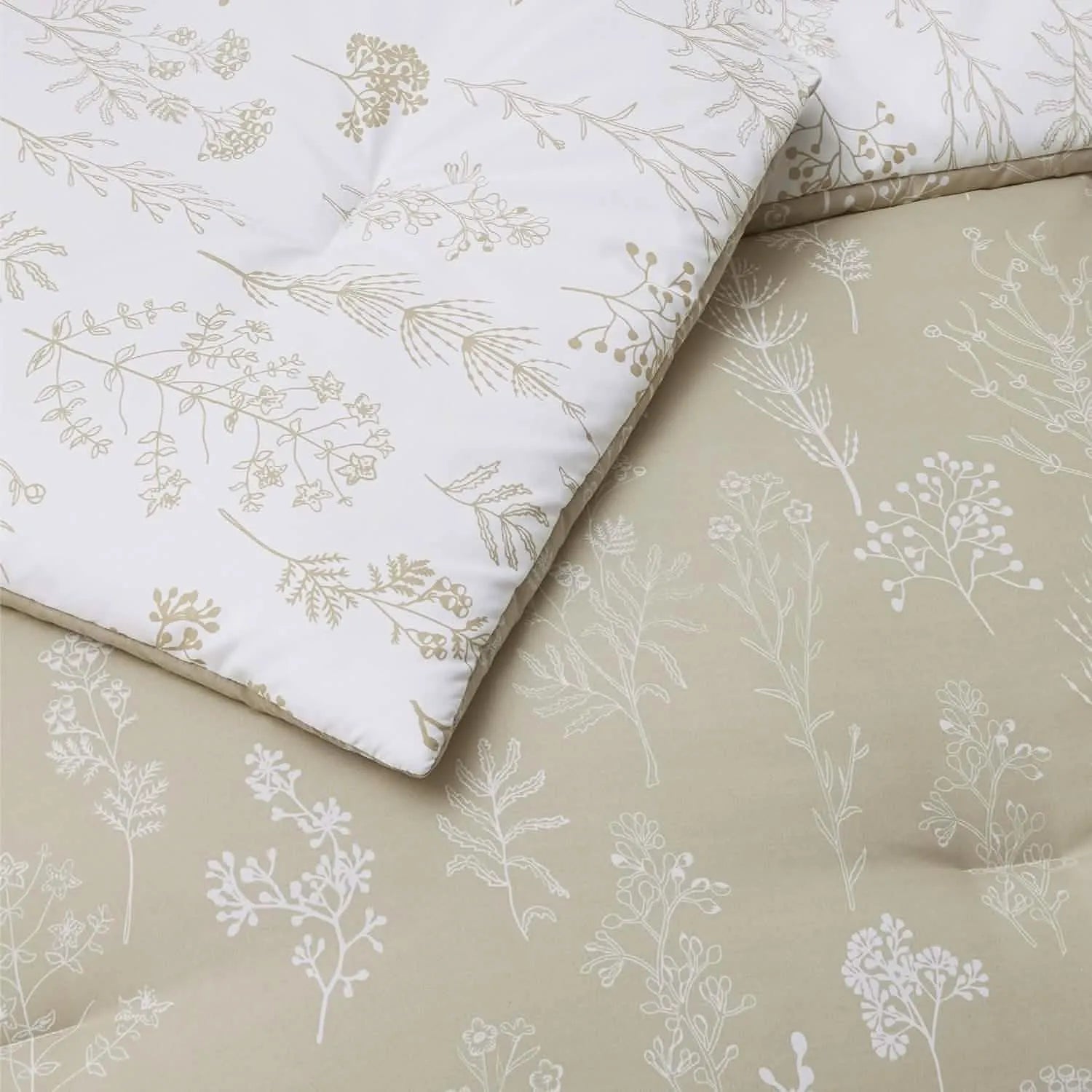Reversible Floral Comforter Set