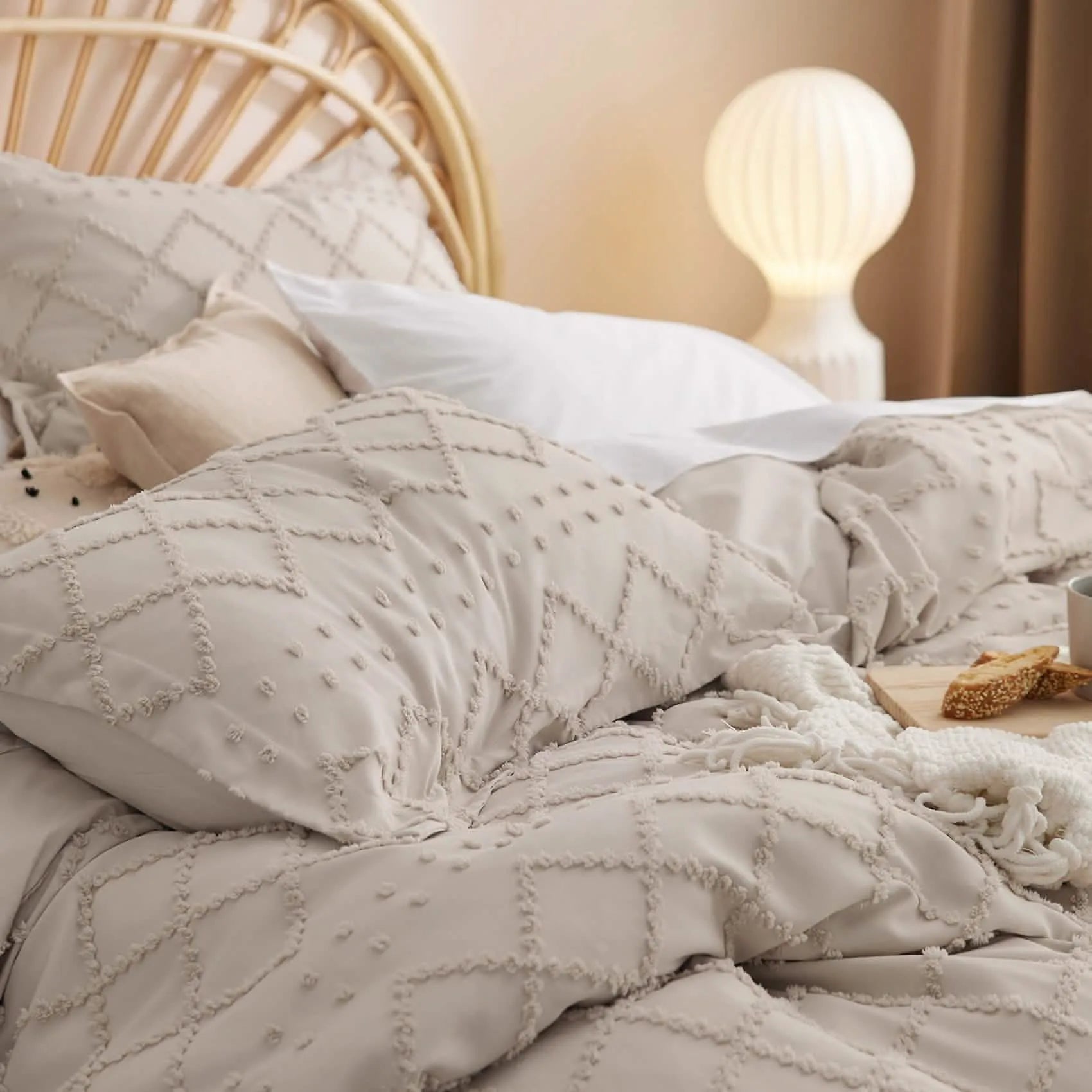 Boho Embroidery Duvet Cover Set