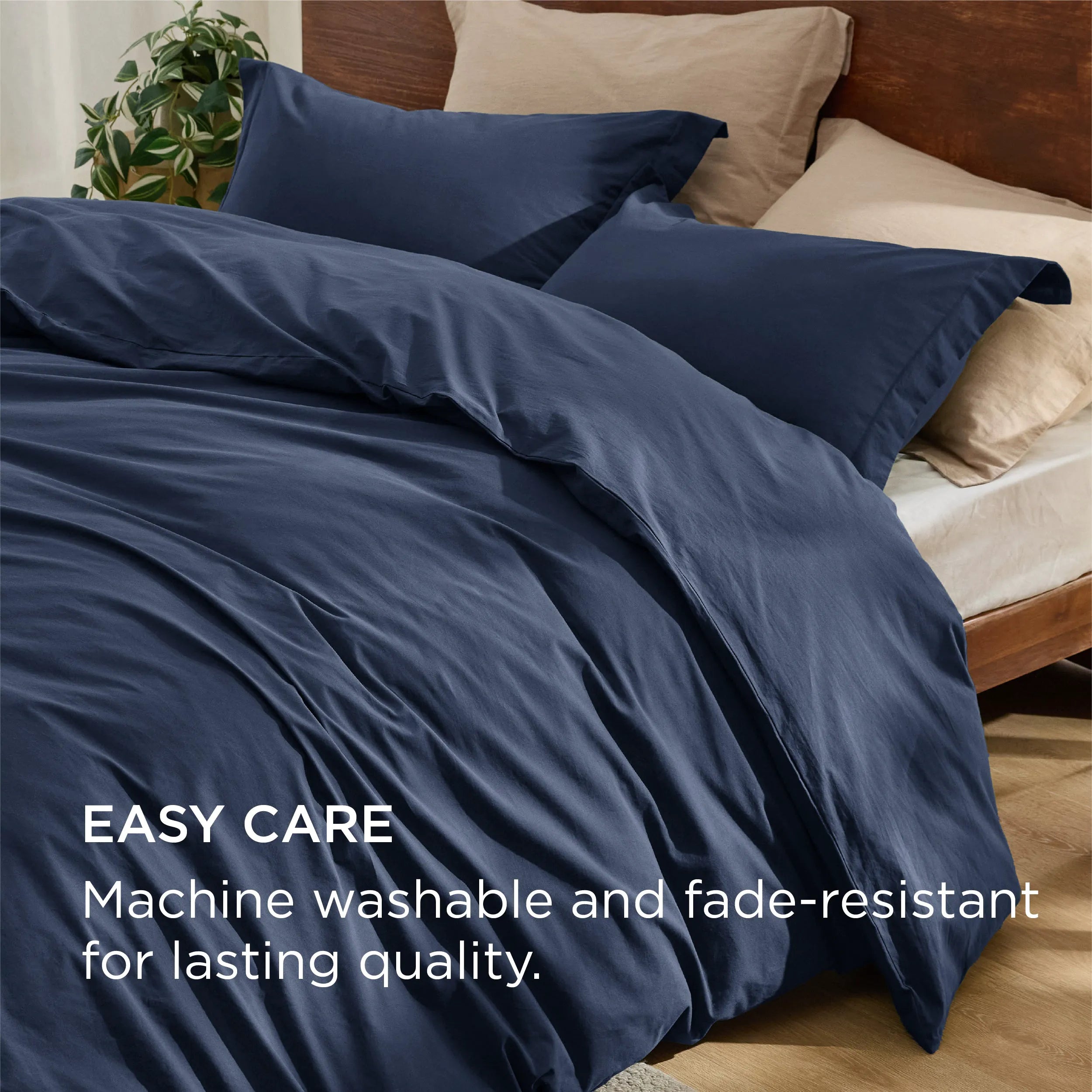 PureWoven™ Washed Cotton Duvet Cover Set
