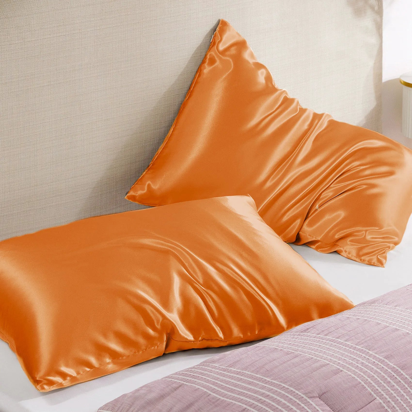 Luxurious Solid Satin Pillowcase