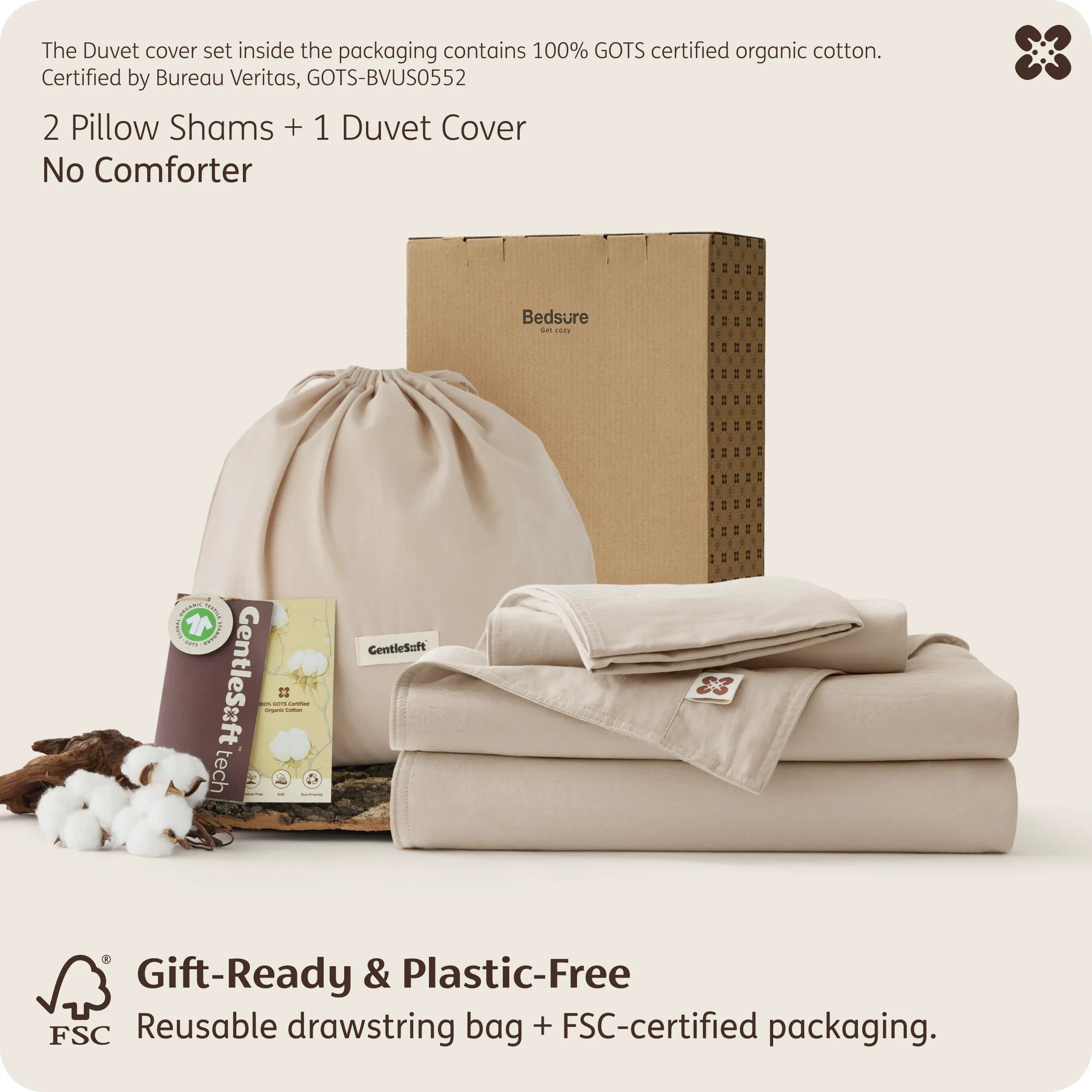 PureWoven™ Organic Cotton Duvet Cover Set