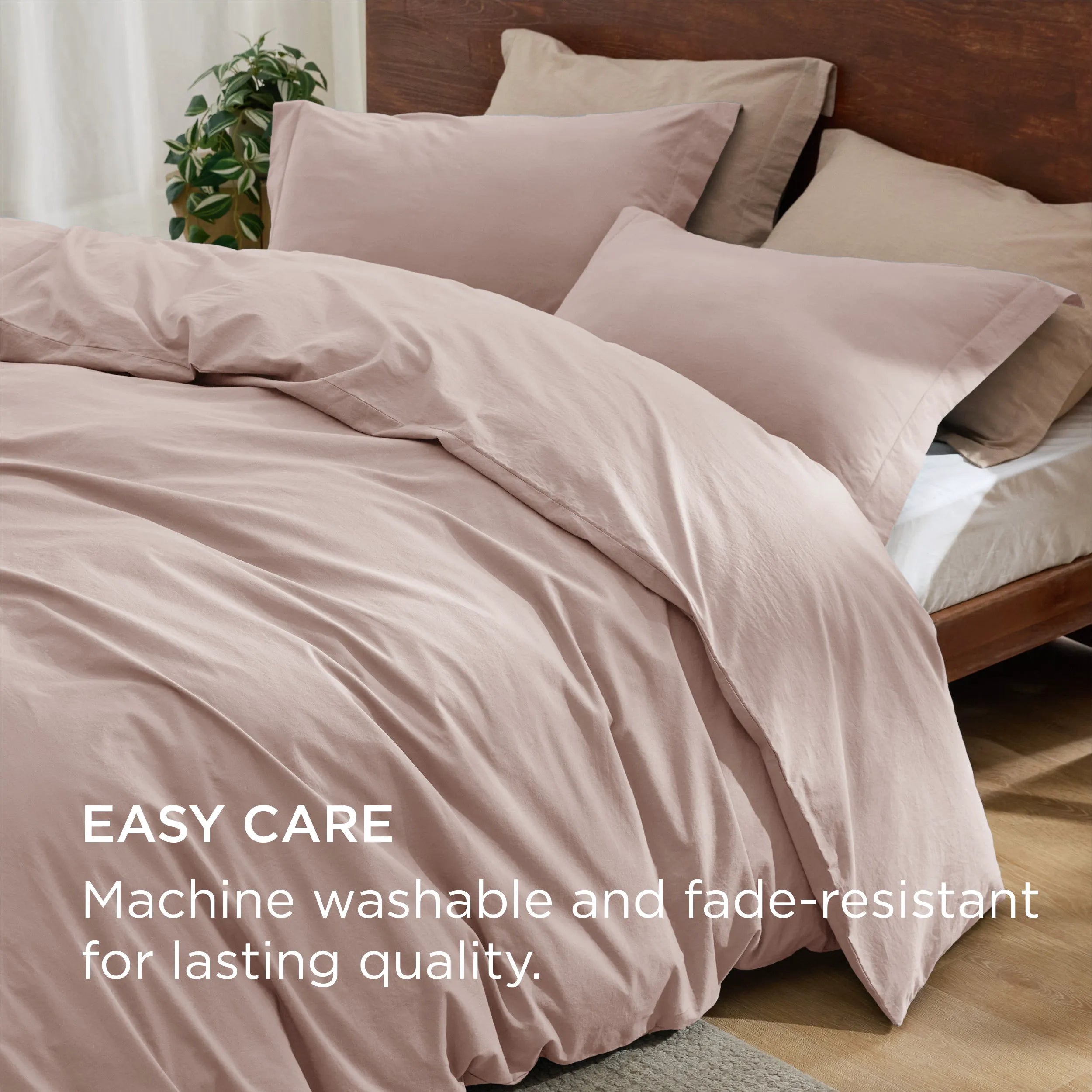PureWoven™ Washed Cotton Duvet Cover Set