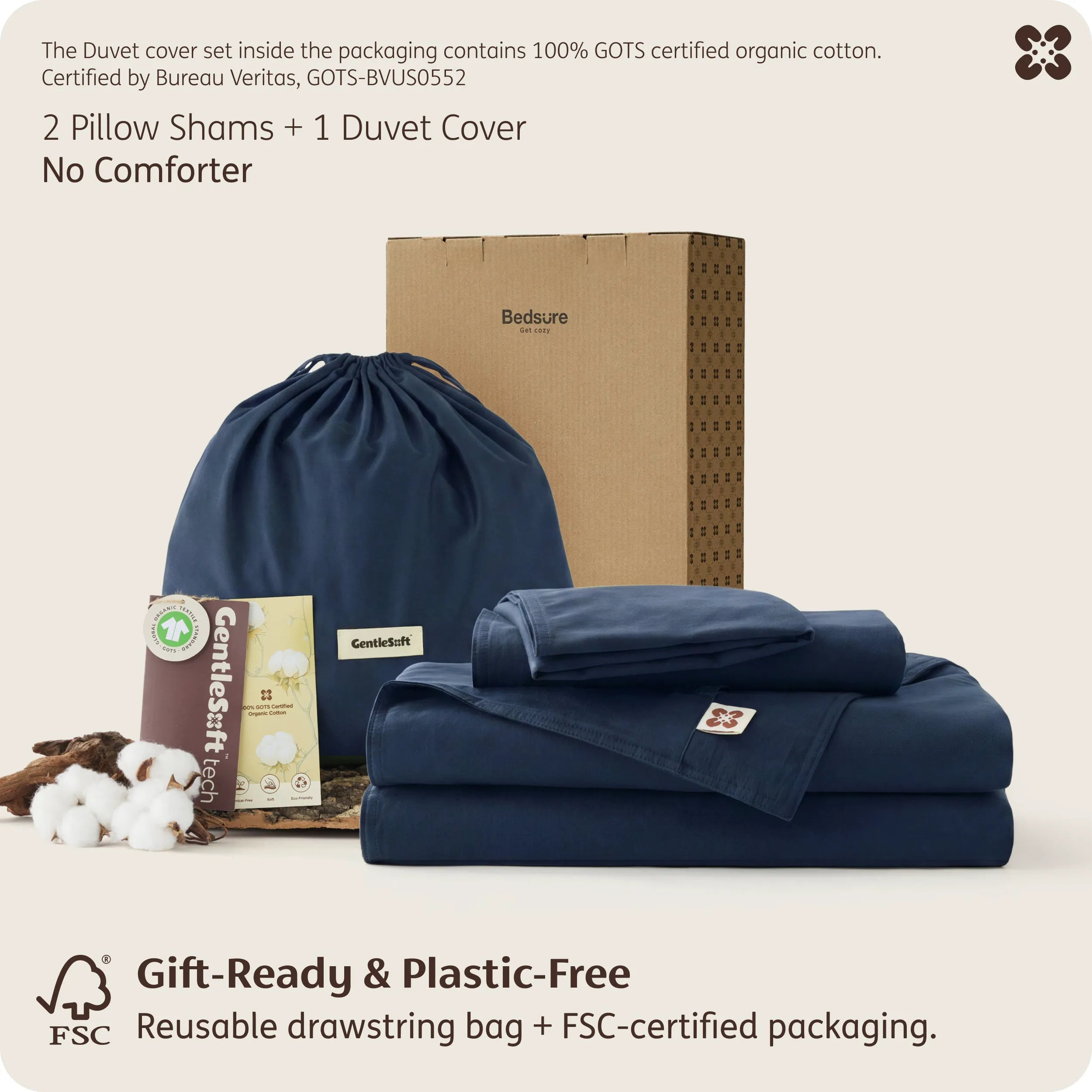 PureWoven™ Organic Cotton Duvet Cover Set