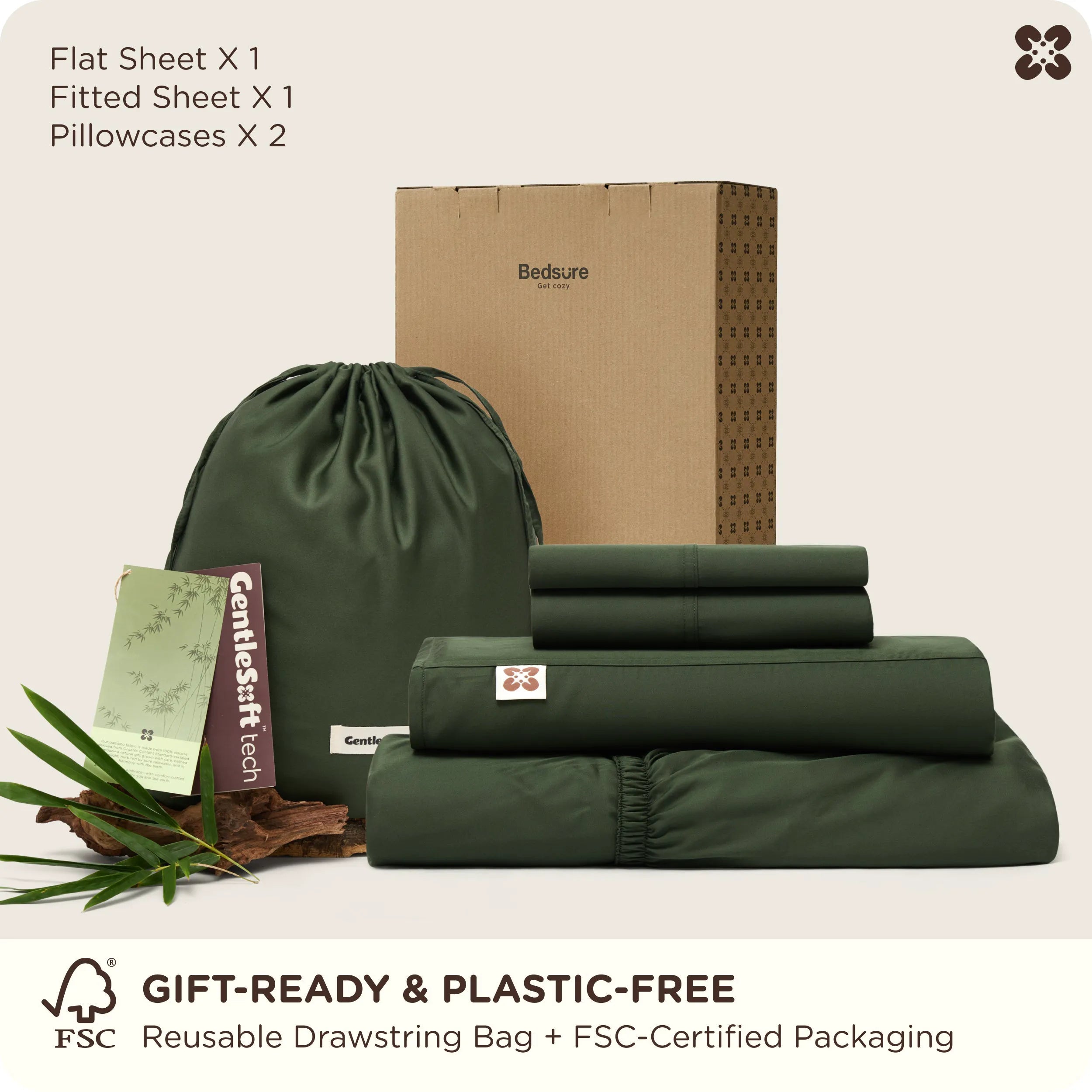 PureWoven™ Organic Bamboo Viscose Sheet Set