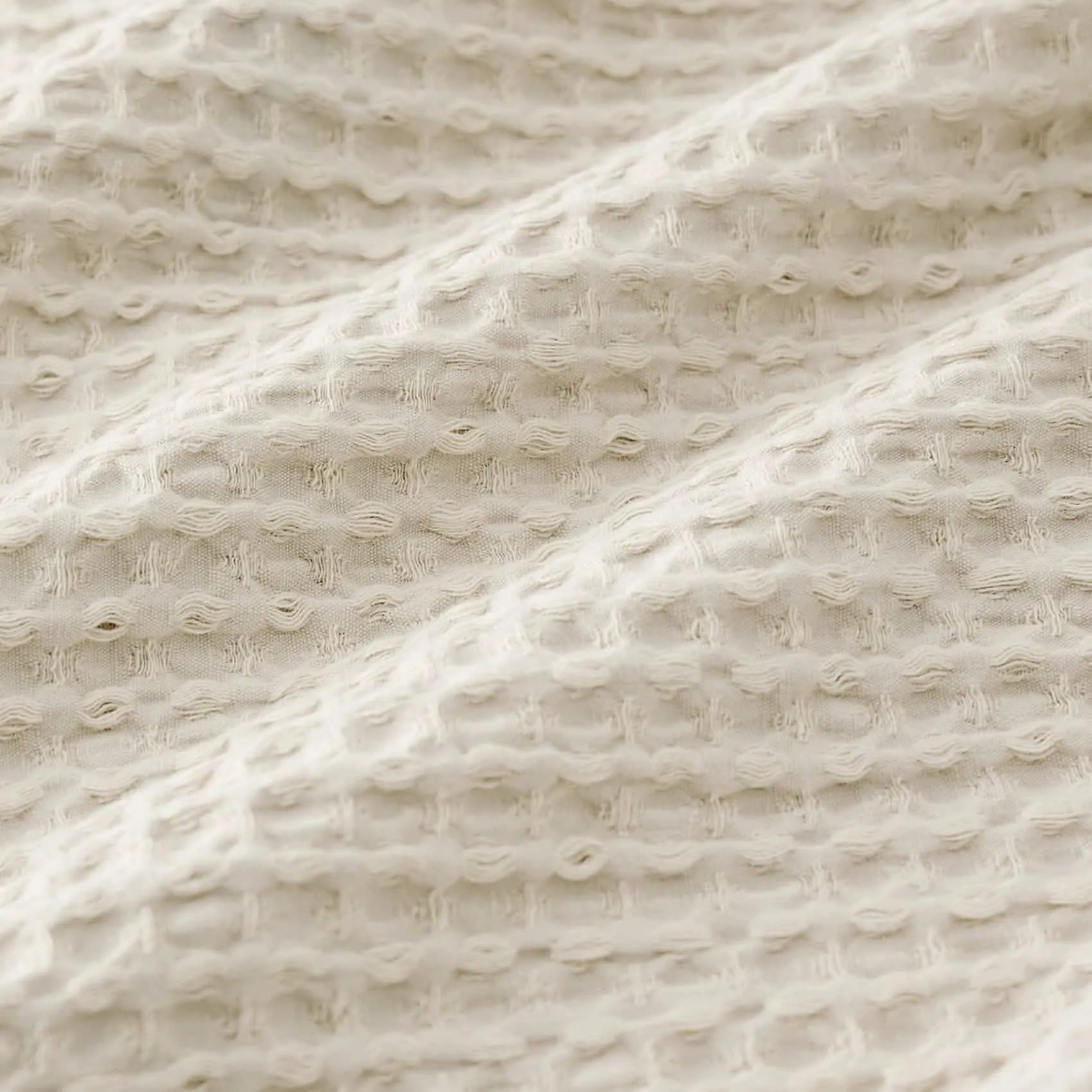 Cotton Waffle Weave Comforter Set