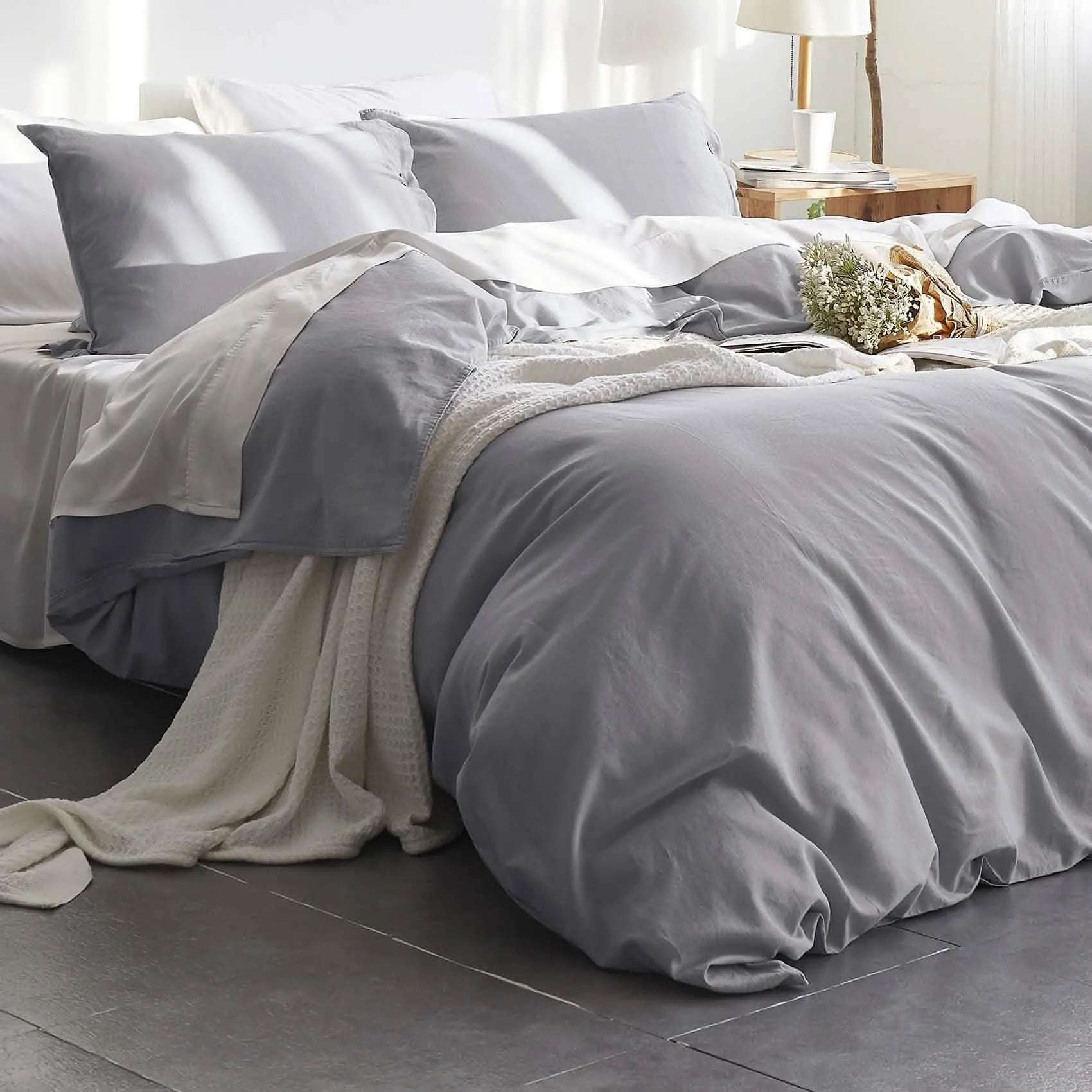PureWoven™ Cotton-Linen Blend Duvet Cover Set