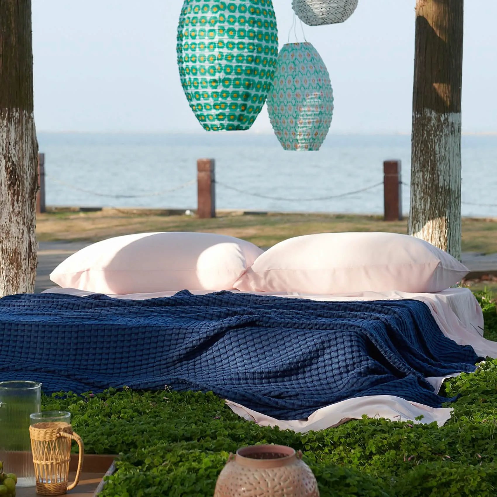 Bamboo Rayon Waffle Blanket