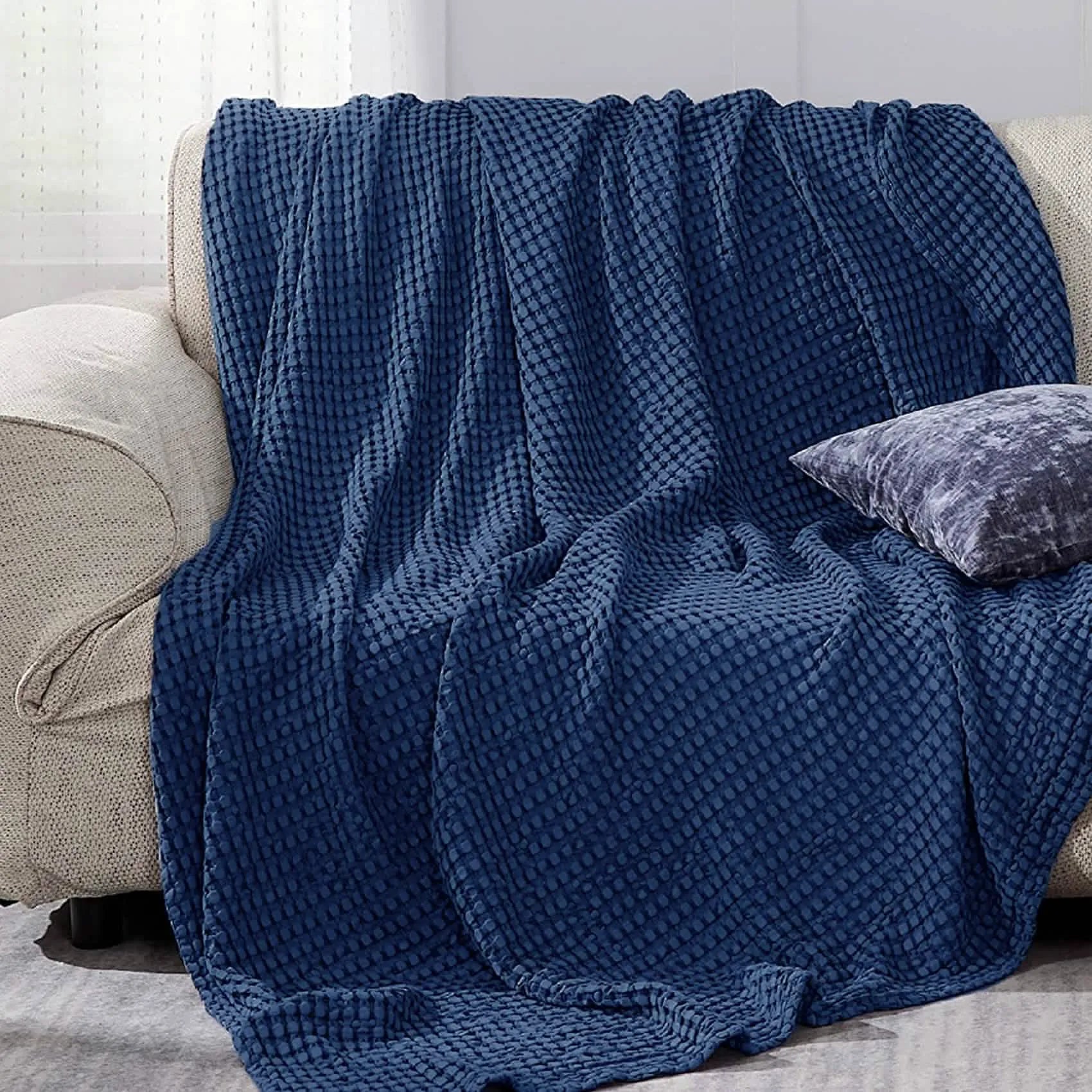 Bamboo Rayon Waffle Blanket