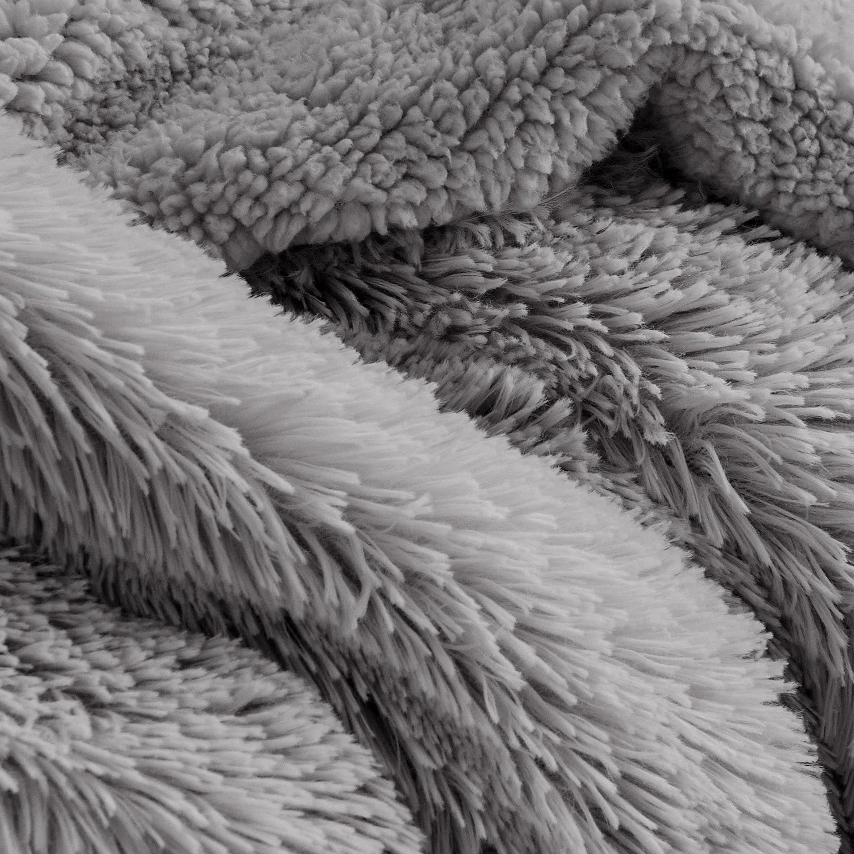 Fuzzy Faux Fur Throw Blanket