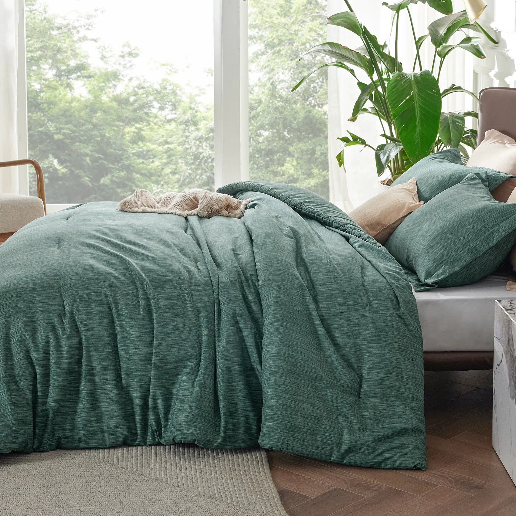 Cationic Dye Comforter Set - 90gsm