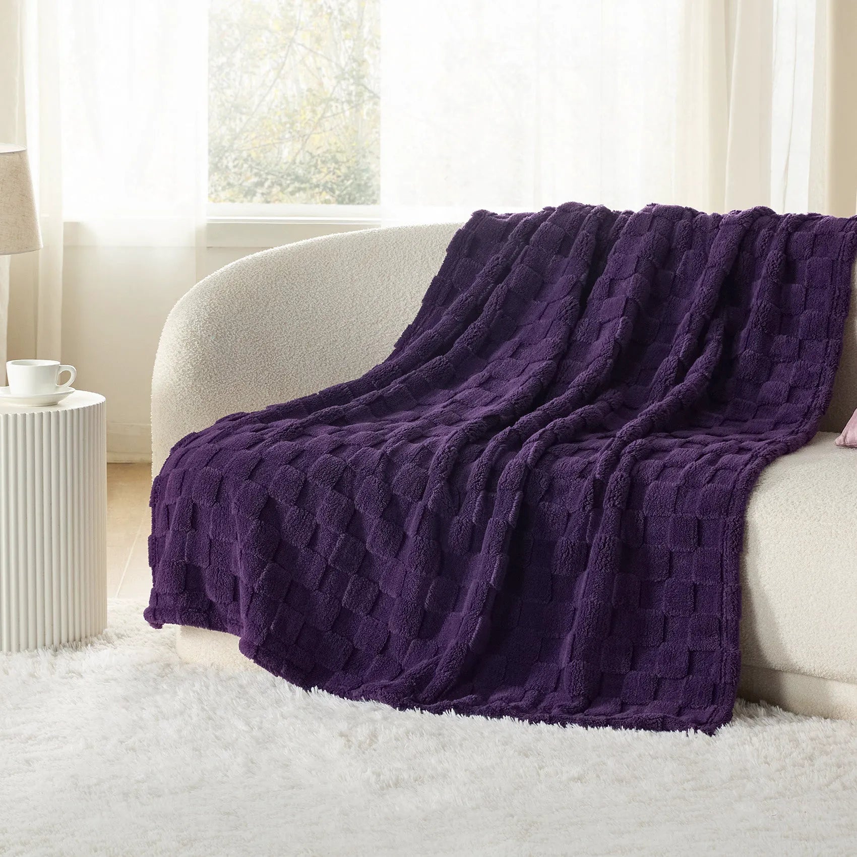 Jacquard Shaggy Sherpa Blanket