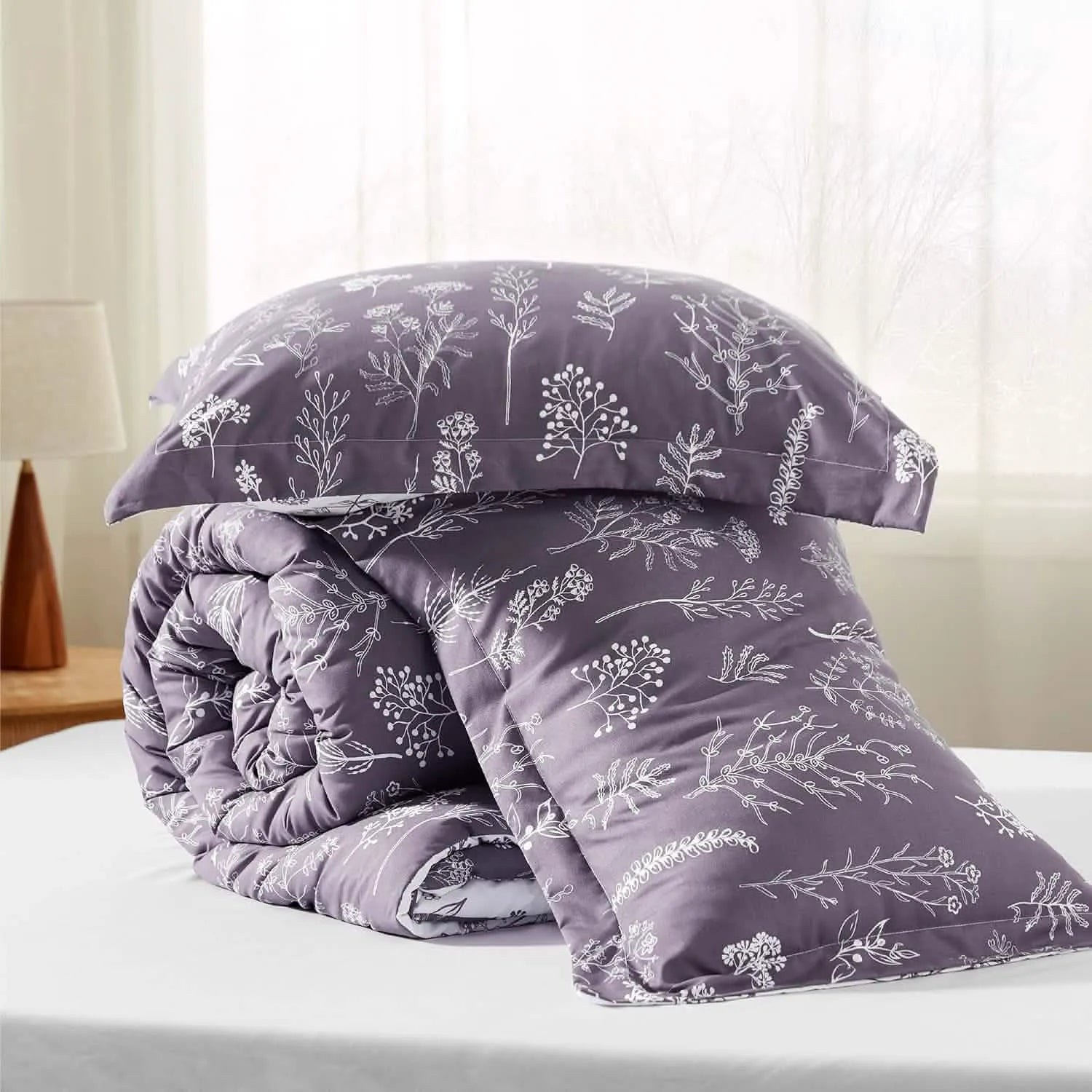 Reversible Floral Comforter Set
