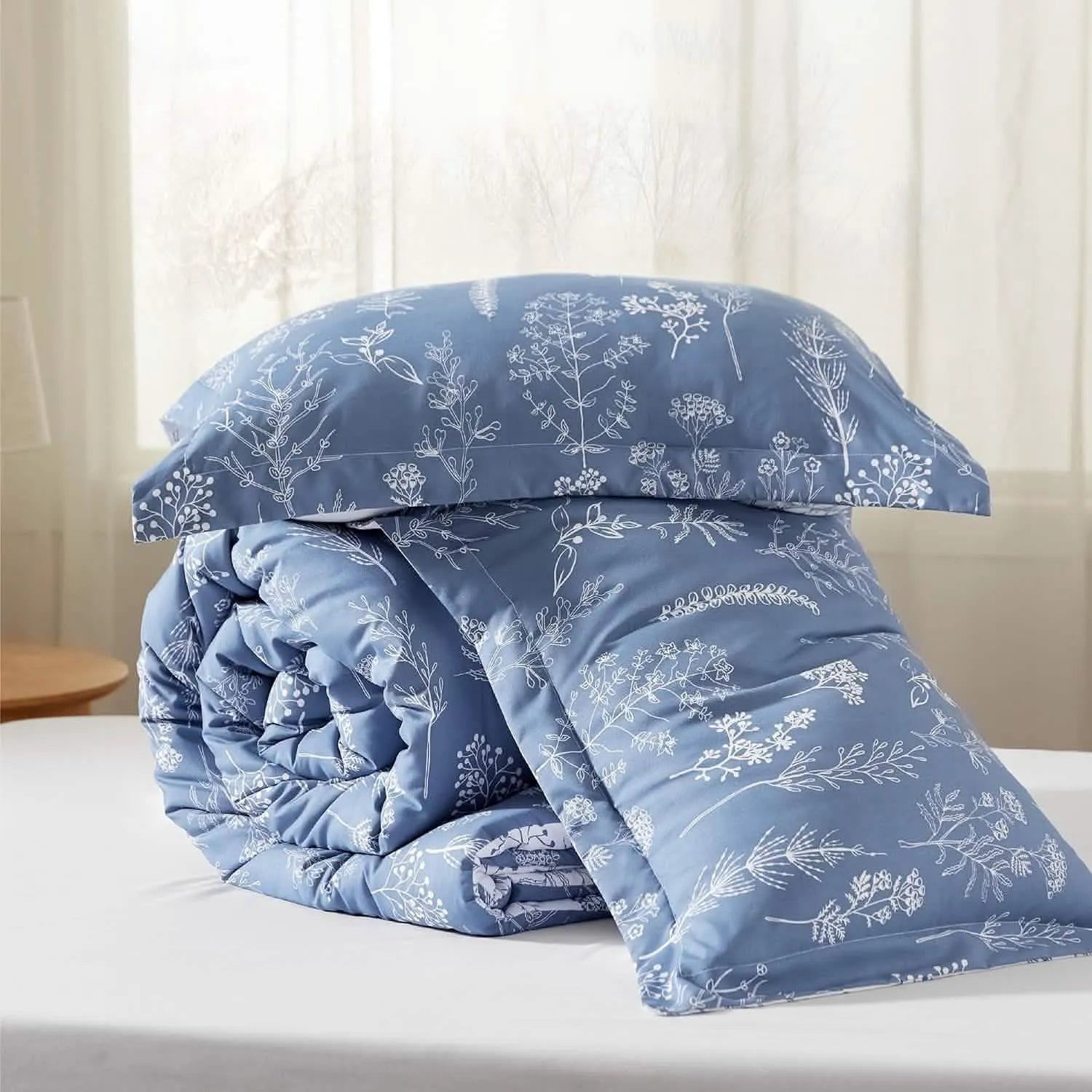 Reversible Floral Comforter Set