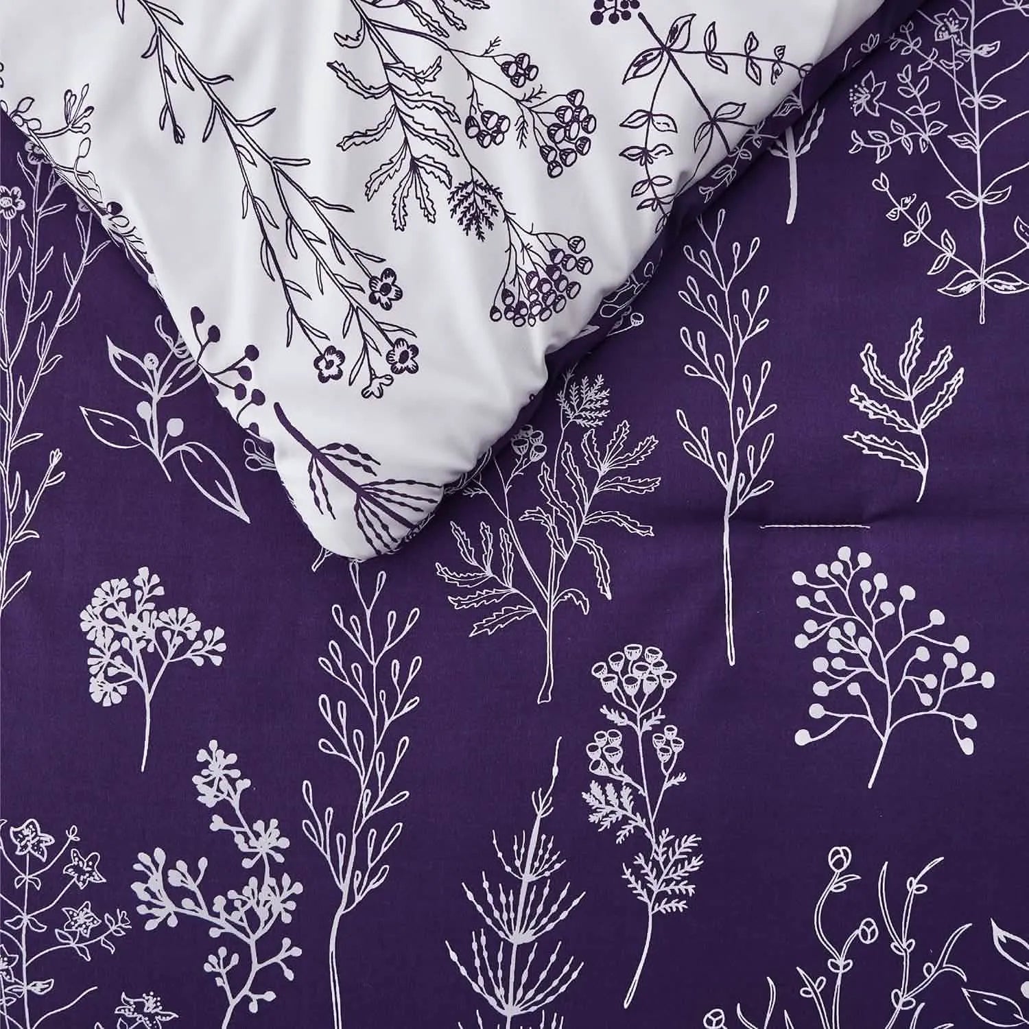 Reversible Floral Comforter Set