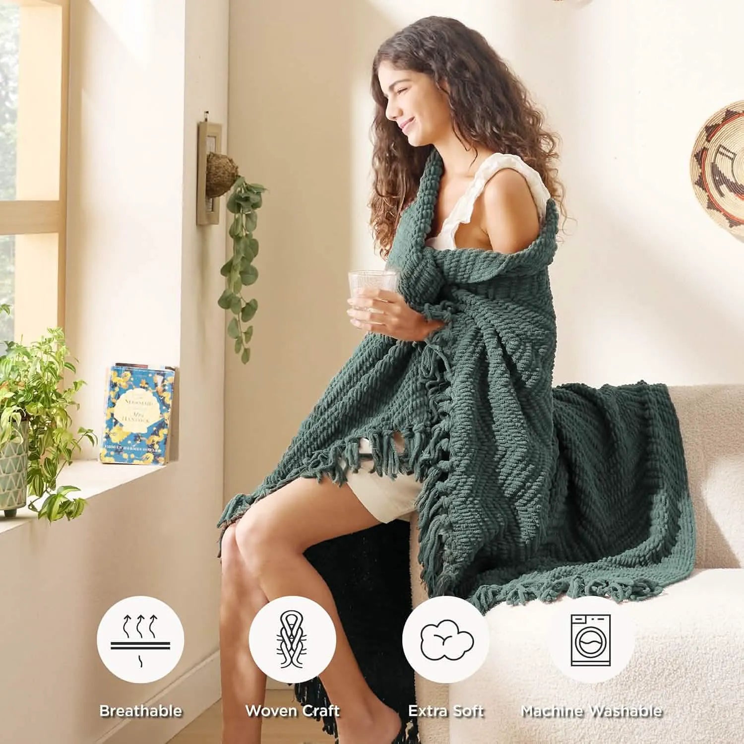 Multi-Purpose Knit Chenille Blanket