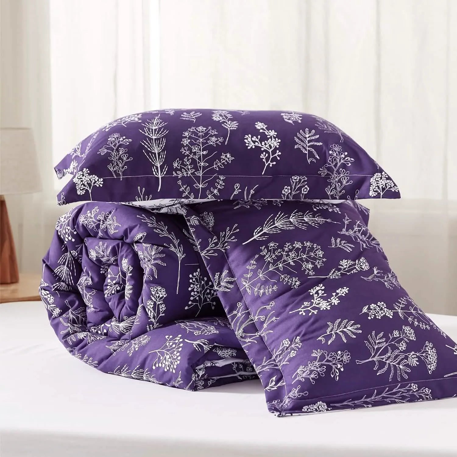 Reversible Floral Comforter Set