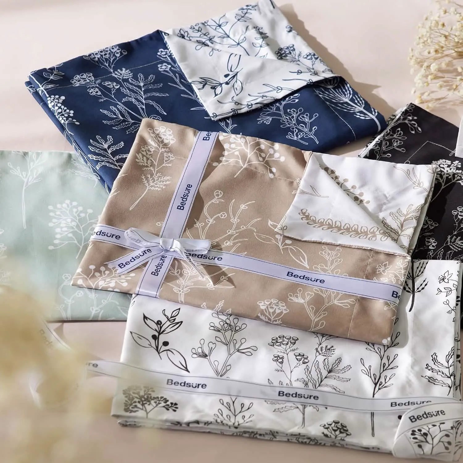 Reversible Floral Comforter Set