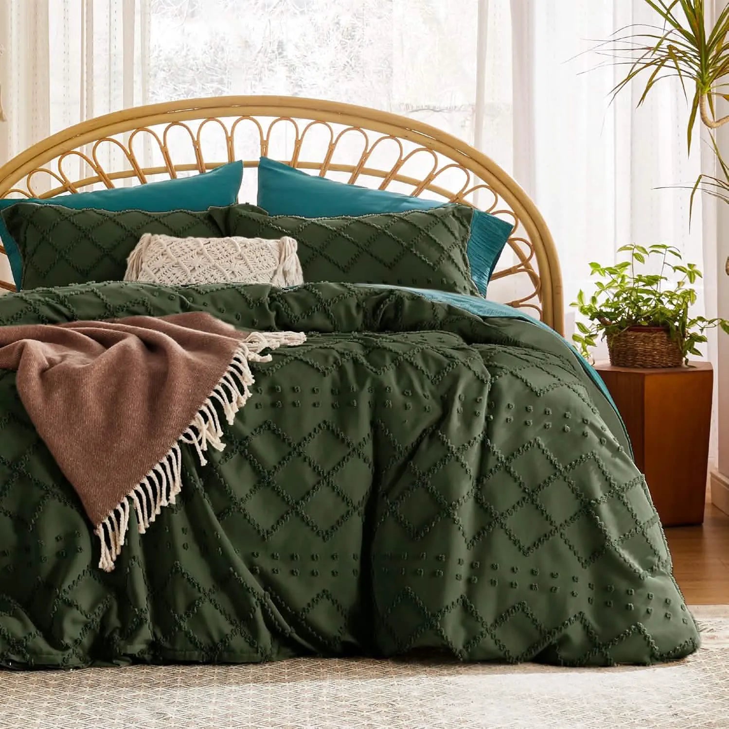 Boho Embroidery Duvet Cover Set