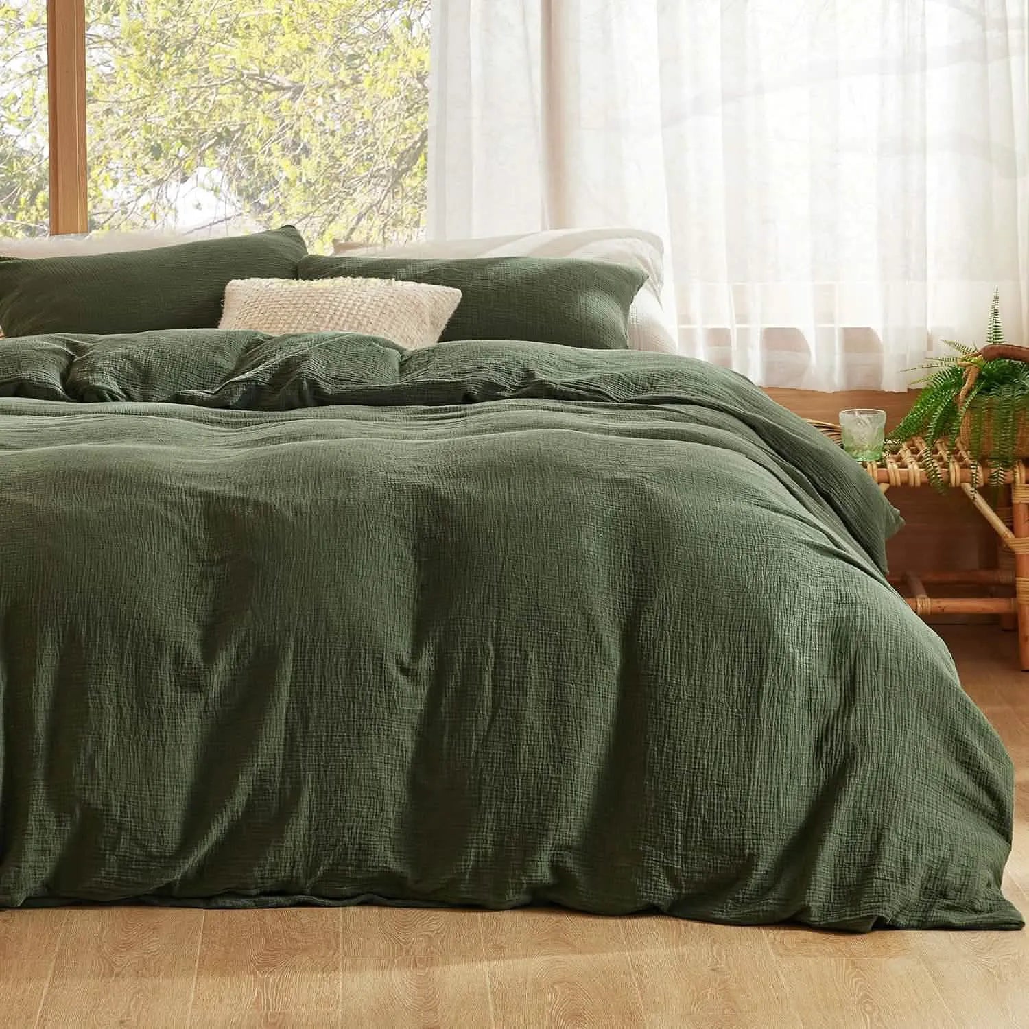 PureWoven™ 100% Muslin Duvet Cover Set