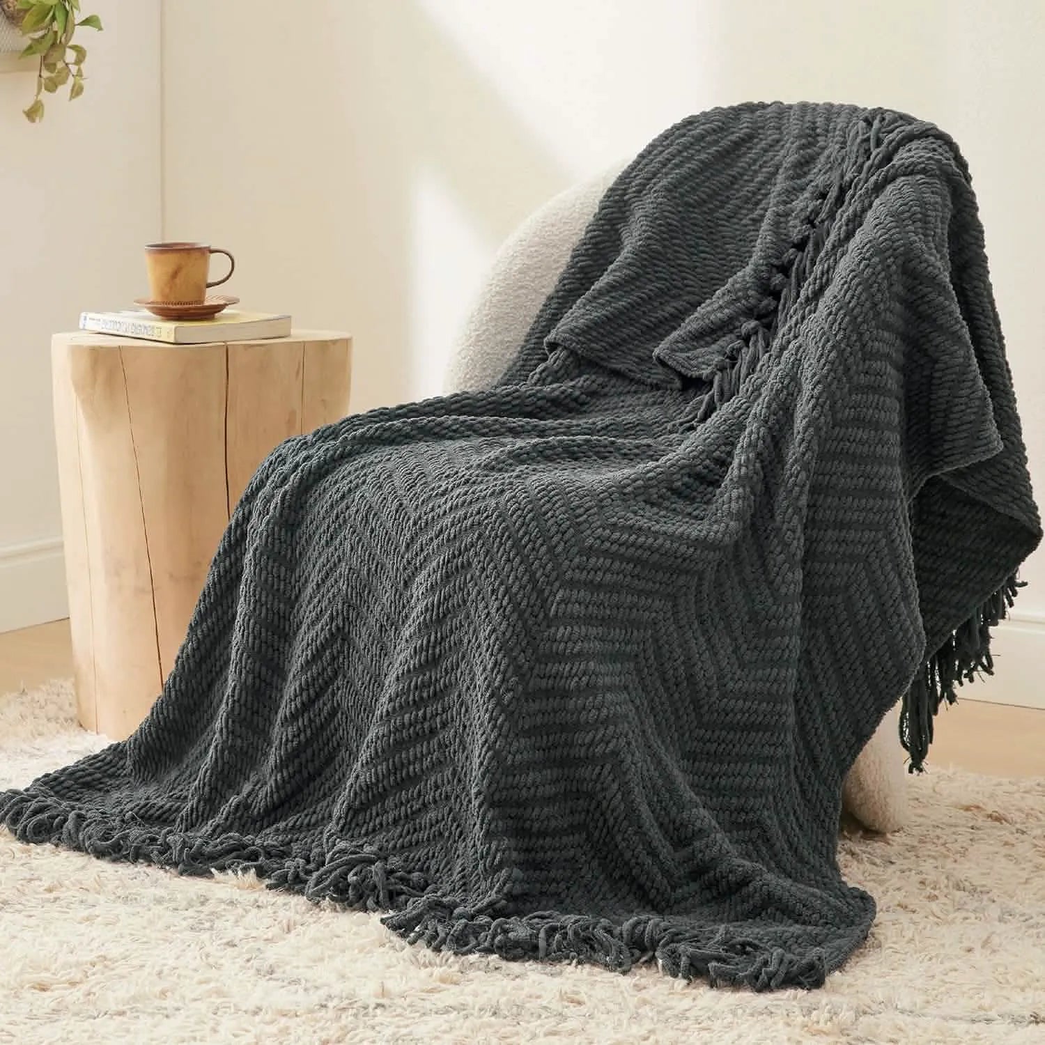 Multi-Purpose Knit Chenille Blanket