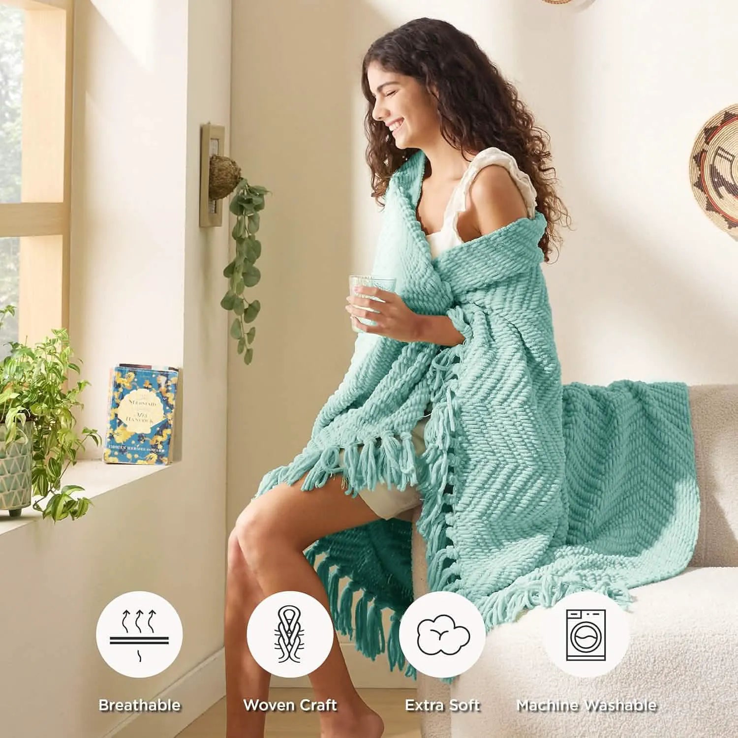 Multi-Purpose Knit Chenille Blanket