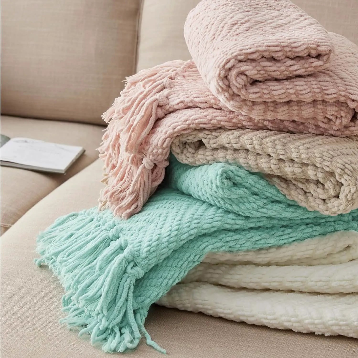 Multi-Purpose Knit Chenille Blanket
