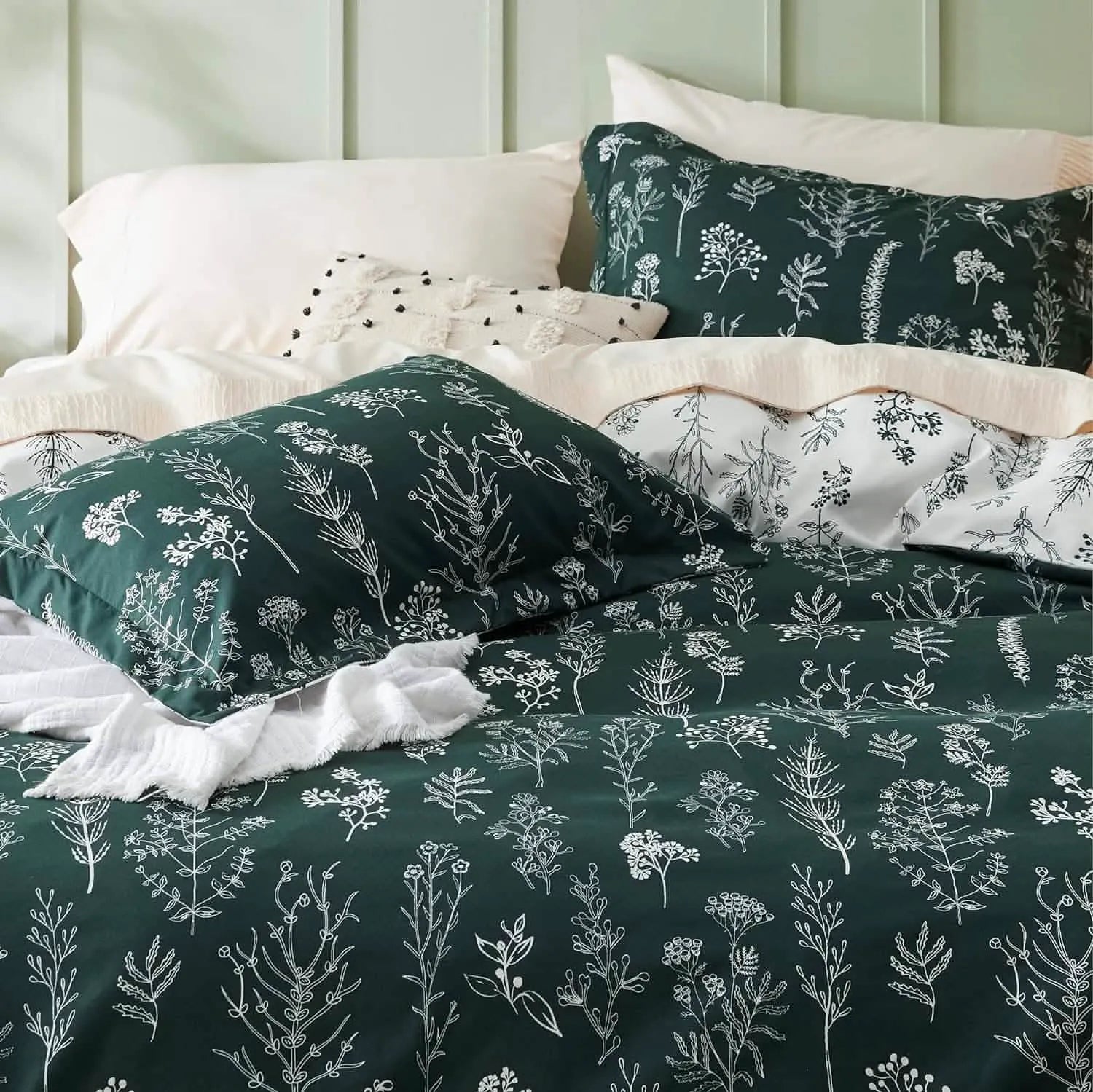 Reversible Floral Duvet Cover Set