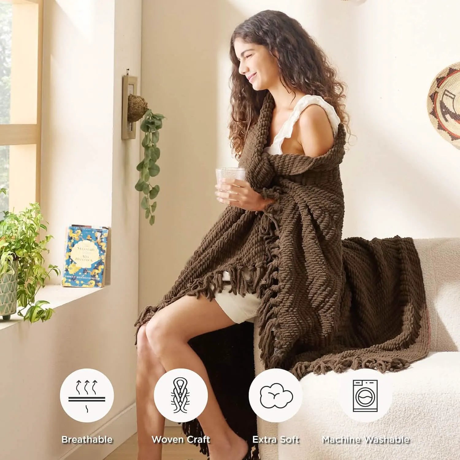 Multi-Purpose Knit Chenille Blanket
