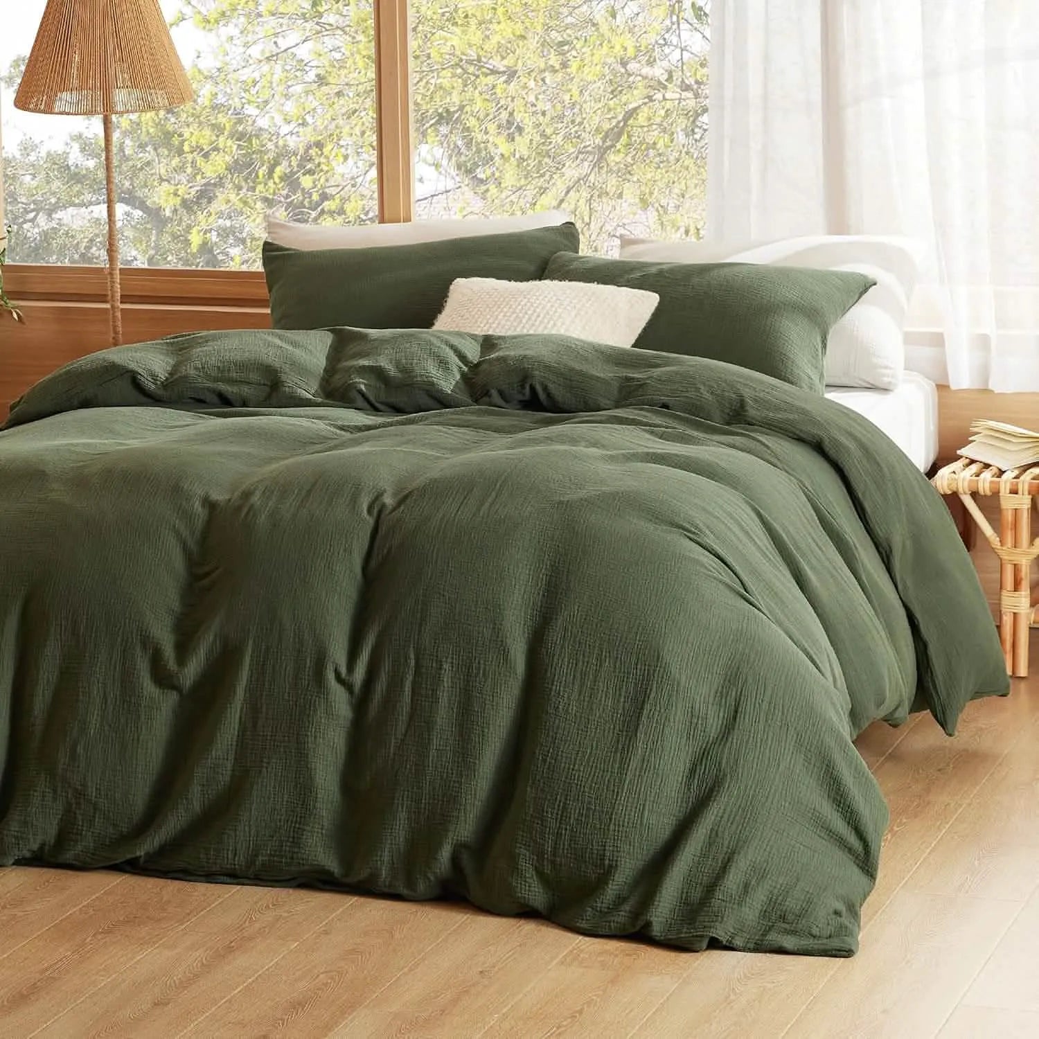 PureWoven™ 100% Muslin Duvet Cover Set