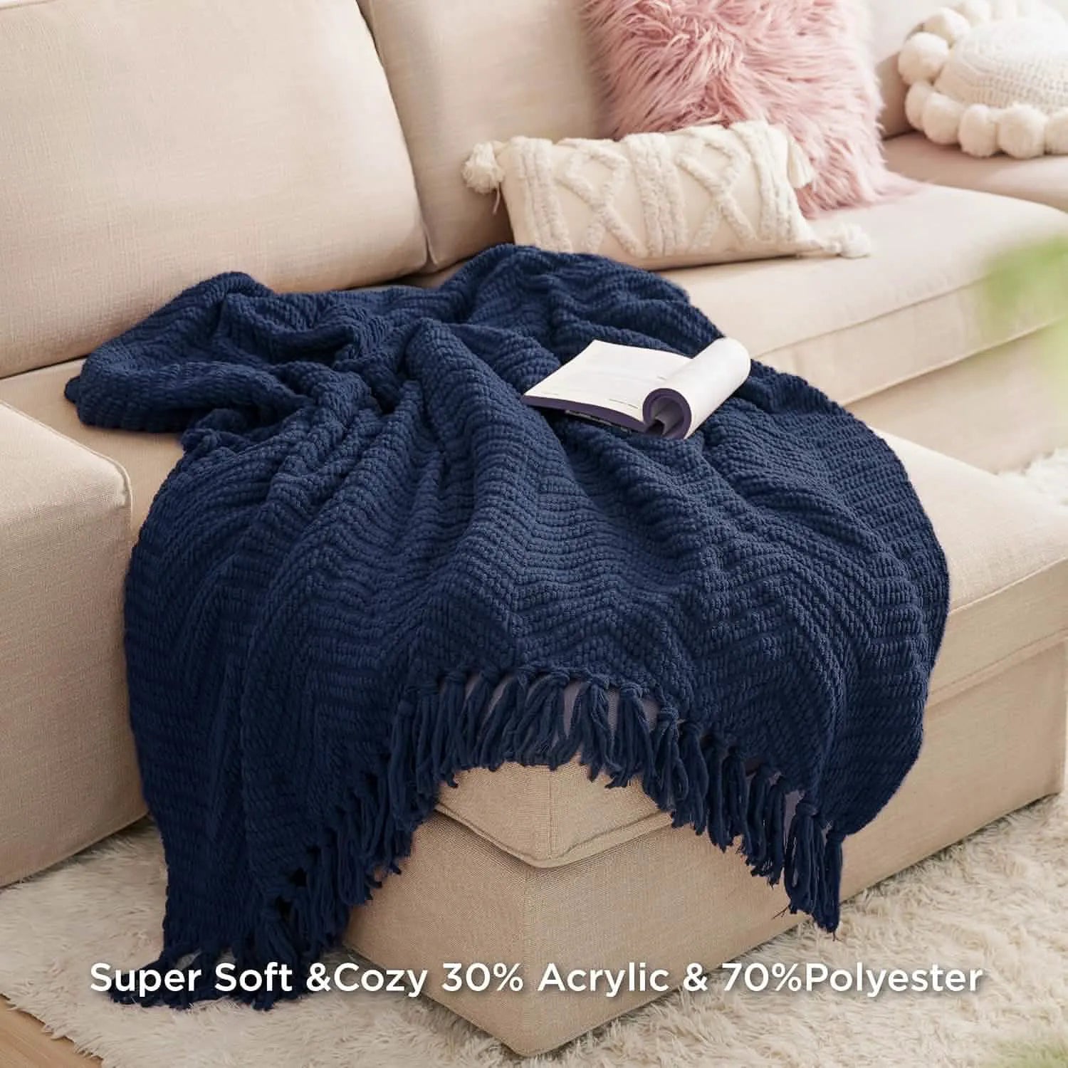 Multi-Purpose Knit Chenille Blanket