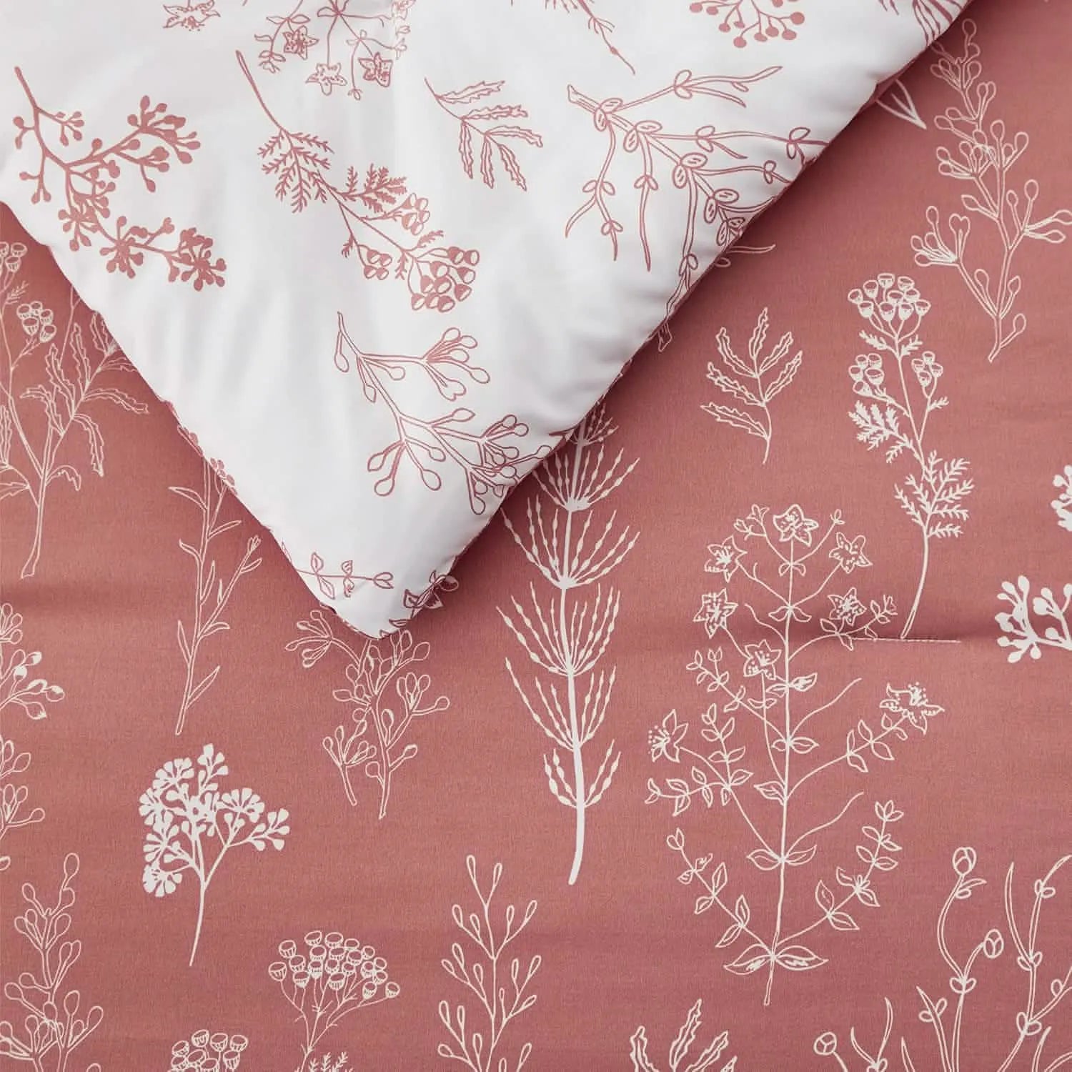 Reversible Floral Comforter Set
