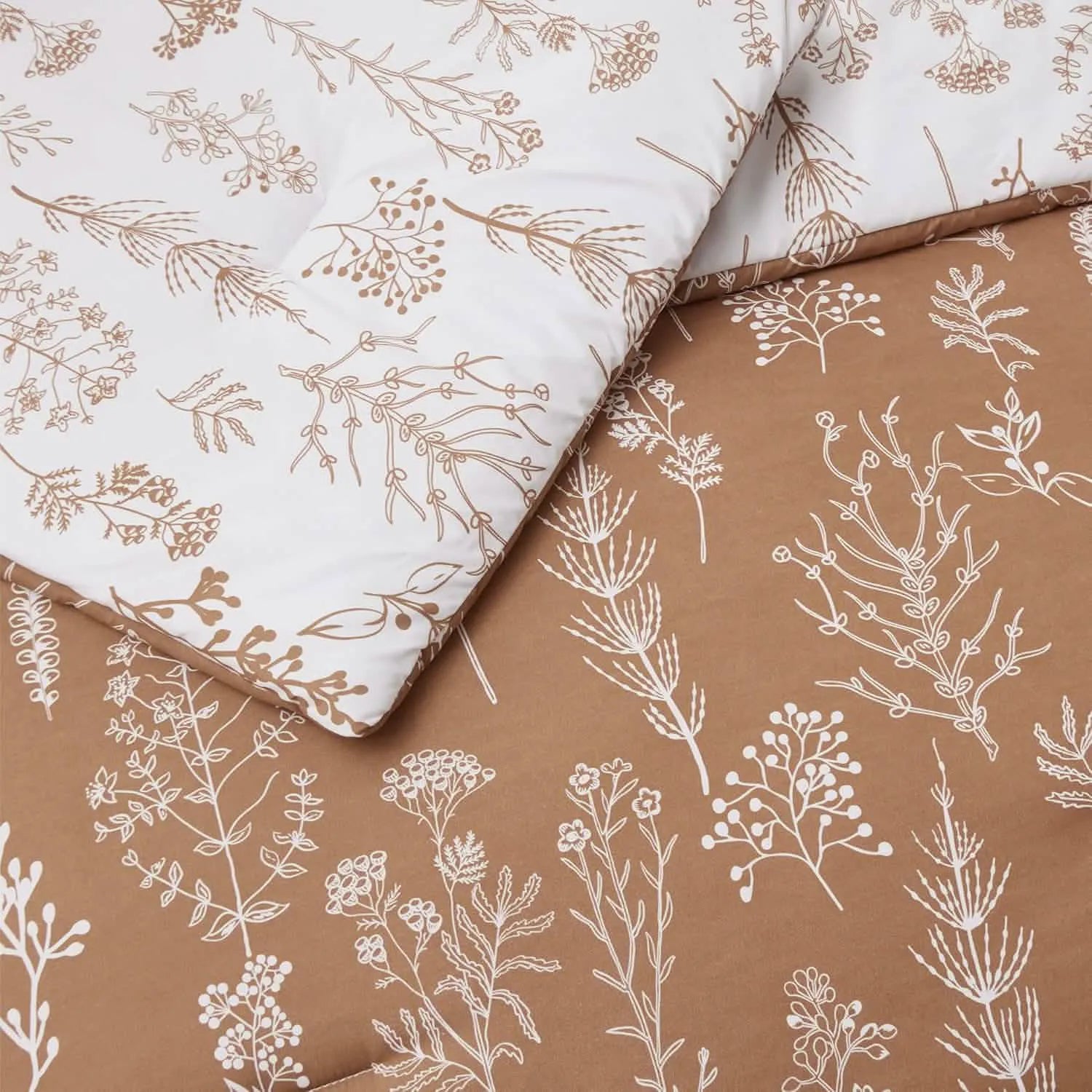 Reversible Floral Comforter Set