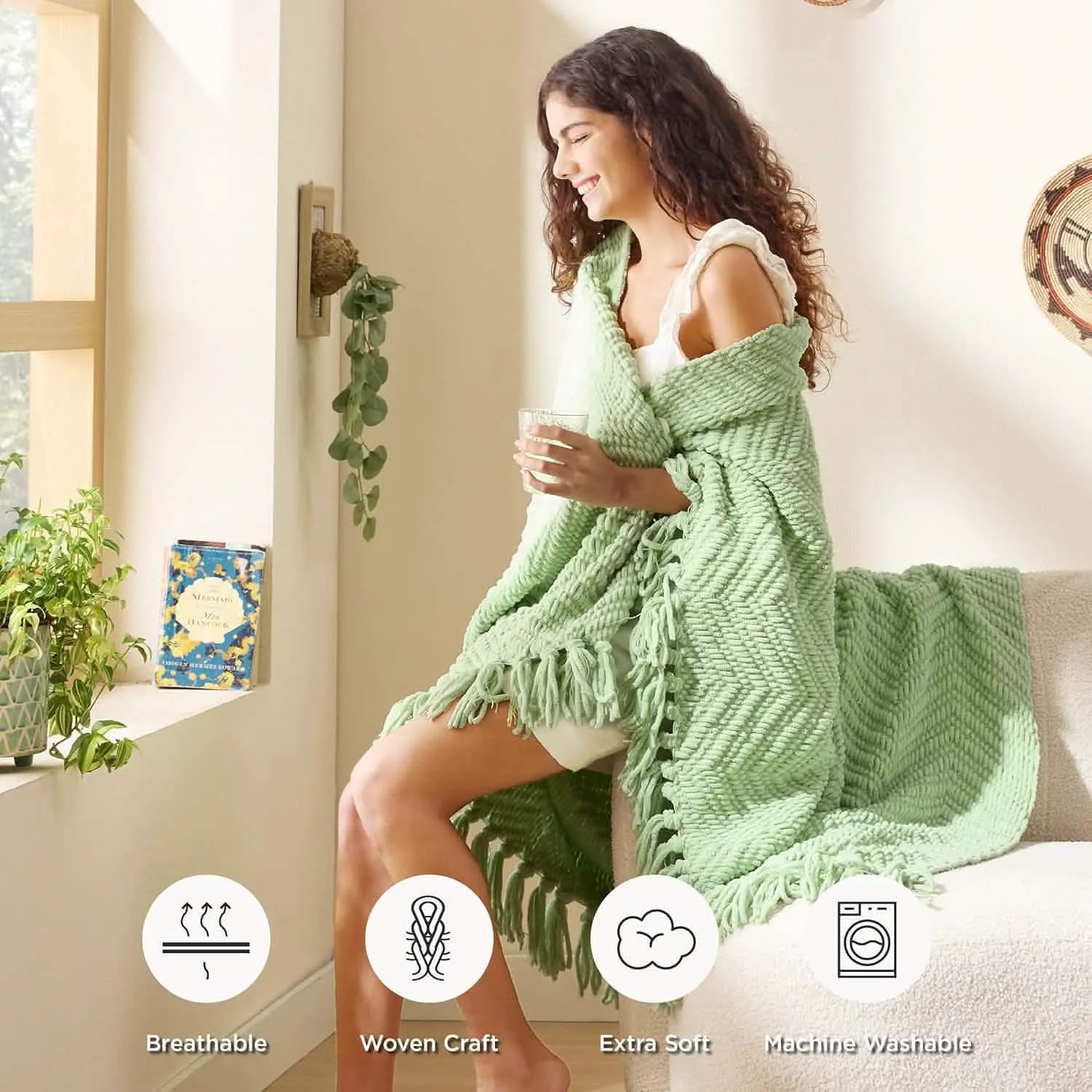 Multi-Purpose Knit Chenille Blanket