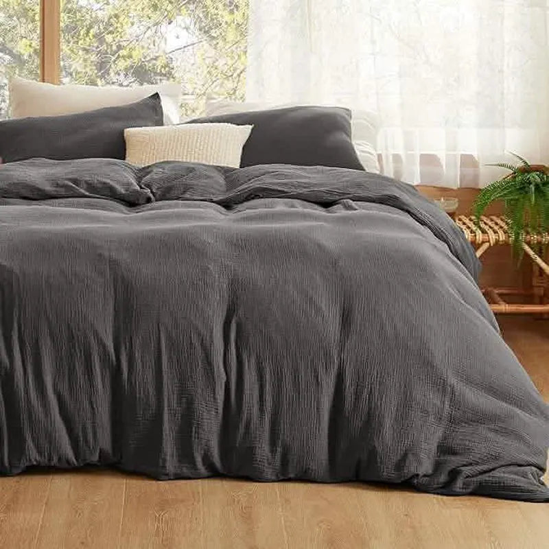 PureWoven™ 100% Muslin Duvet Cover Set