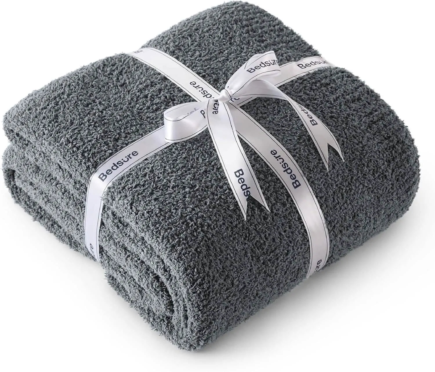 Feather Yarn Throw Blanket
