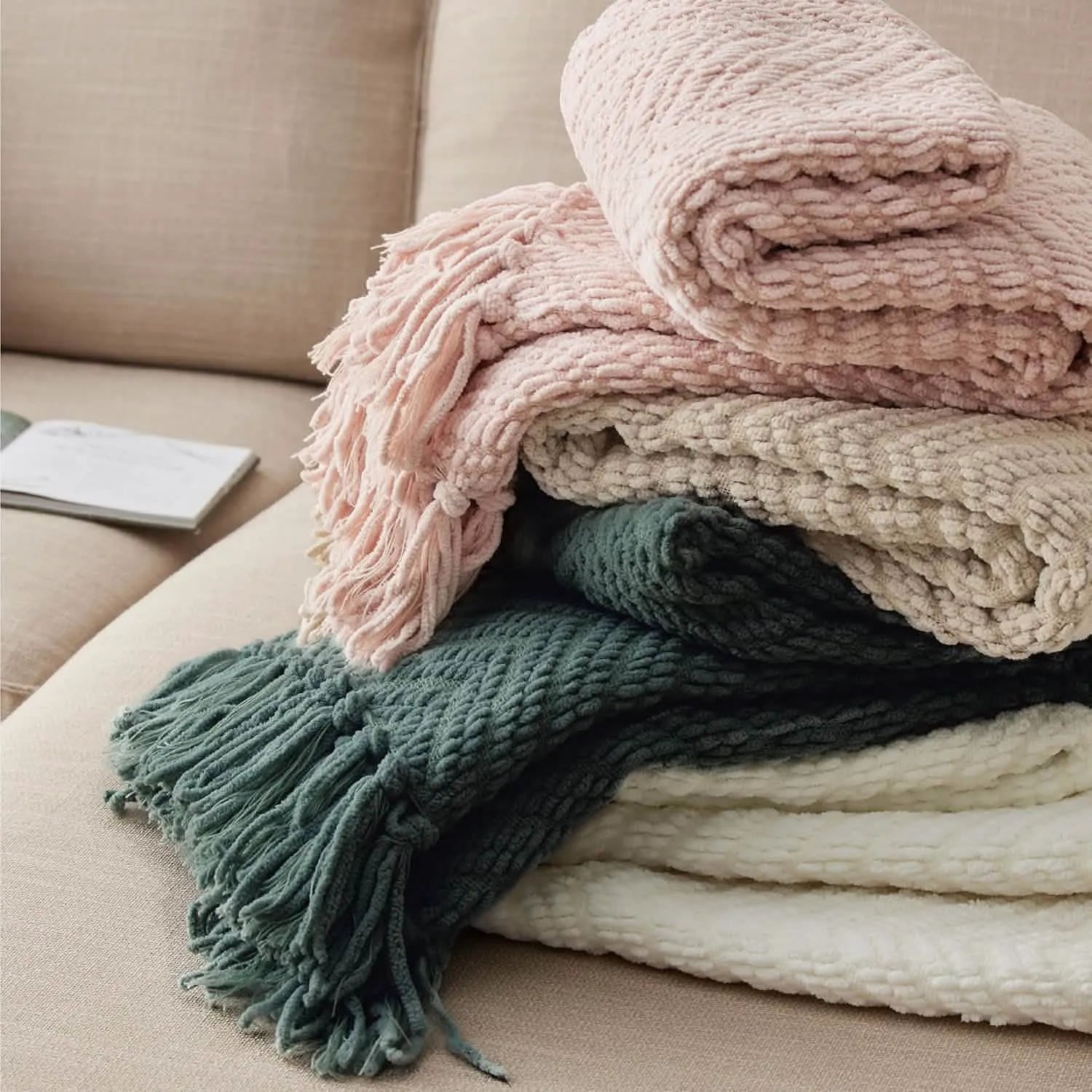 Multi-Purpose Knit Chenille Blanket