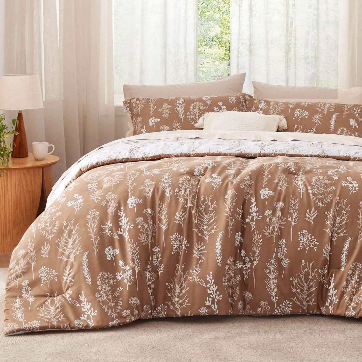 Reversible Floral Comforter Set
