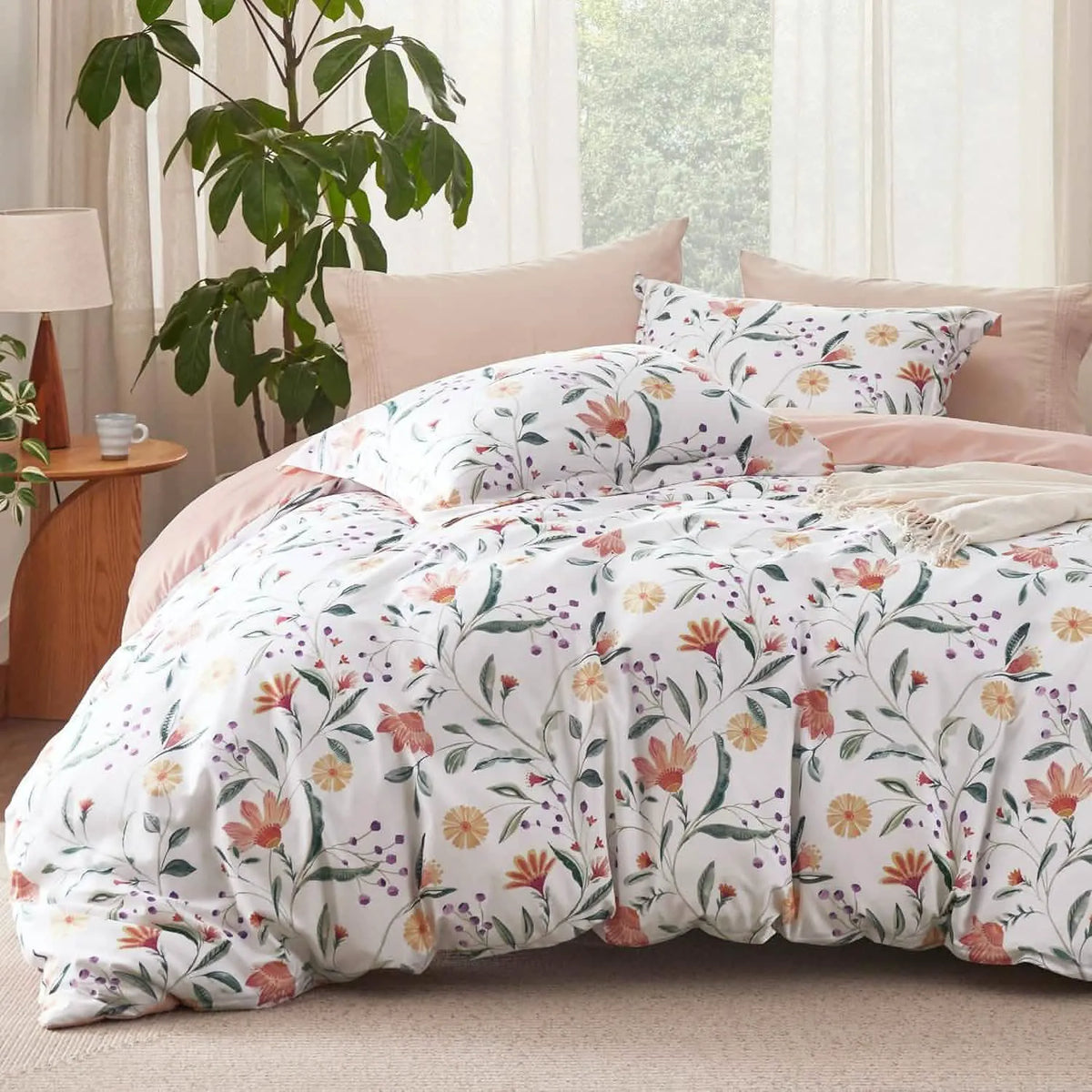 Reversible Light Duvet Cover Set