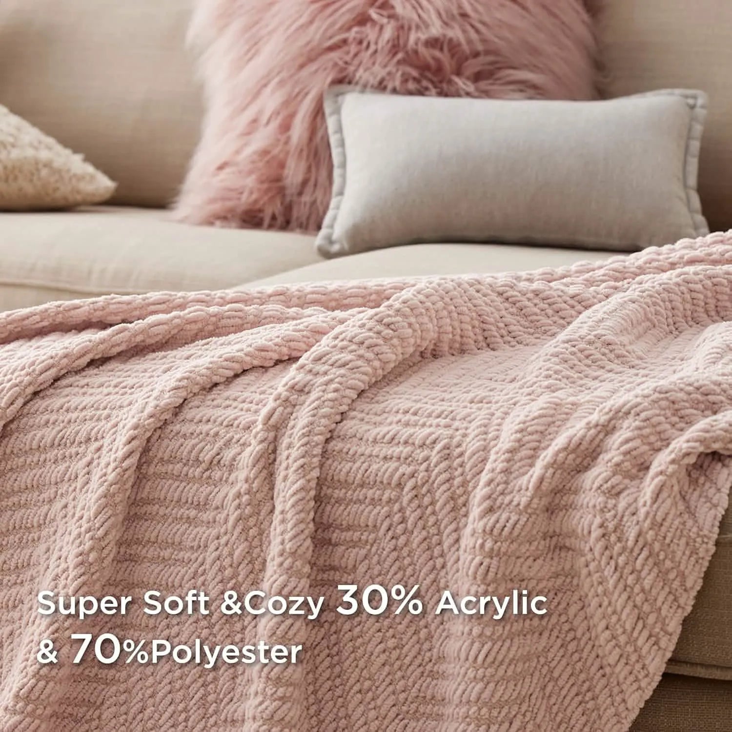 Multi-Purpose Knit Chenille Blanket