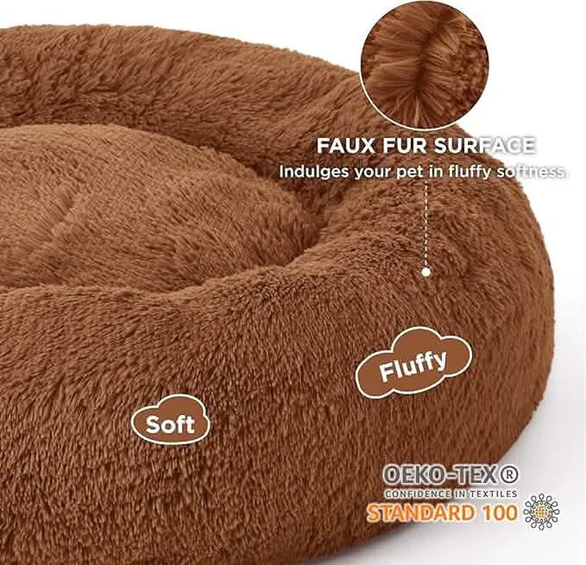 Calming Donut Bed for Pets