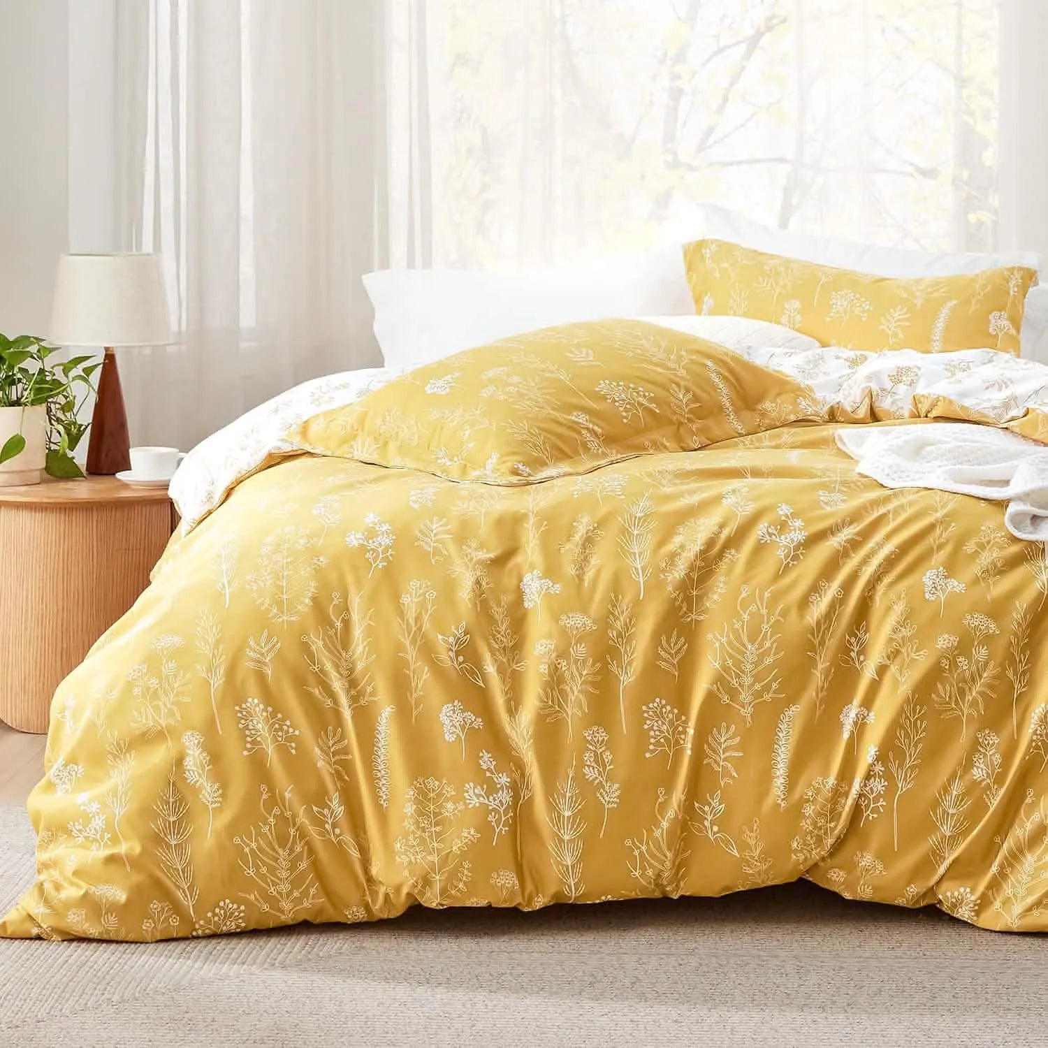 Reversible Floral Comforter Set