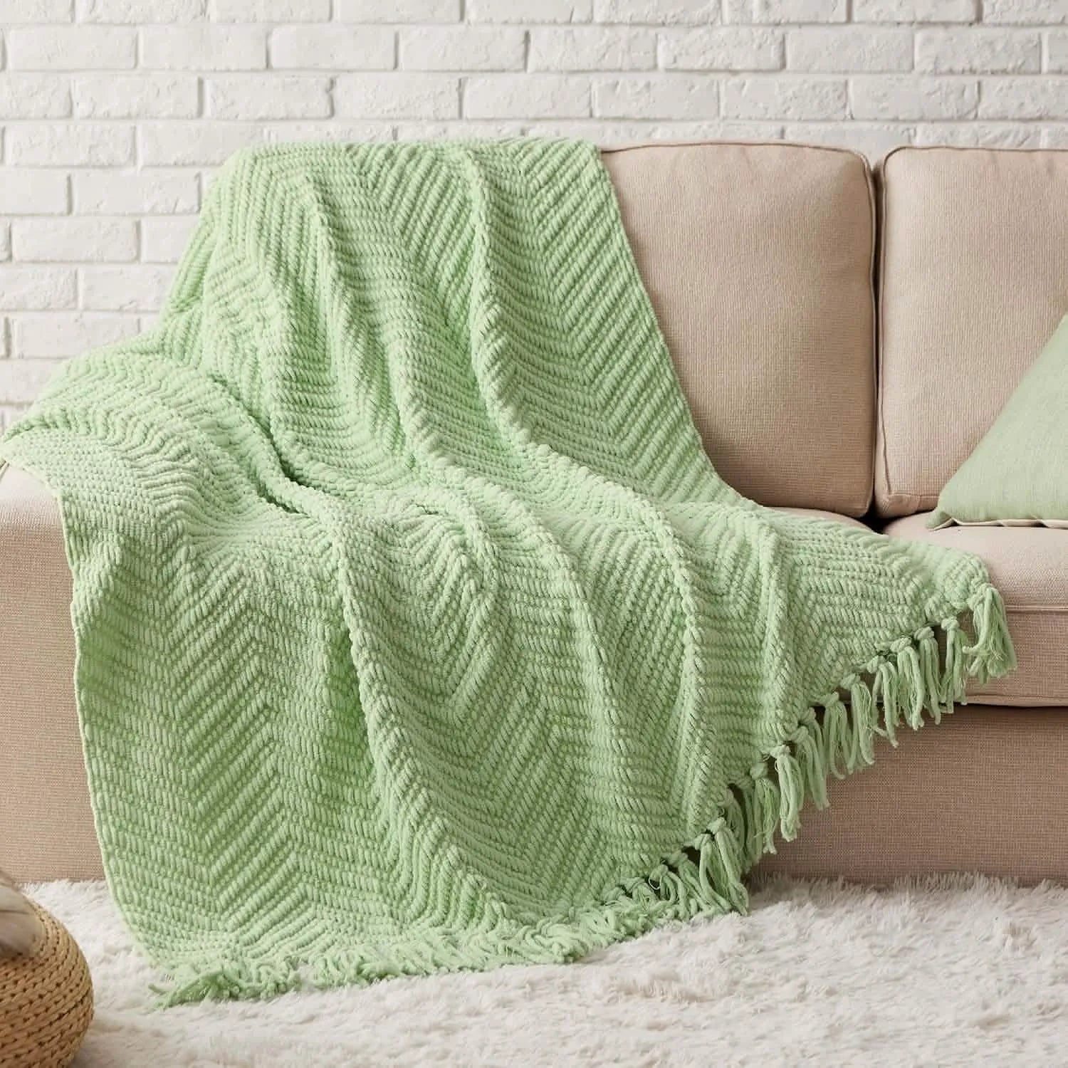 Multi-Purpose Knit Chenille Blanket