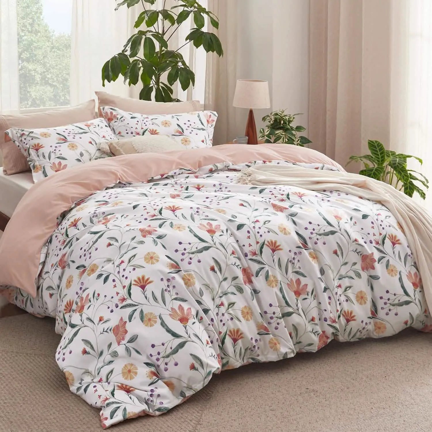 Reversible Light Duvet Cover Set