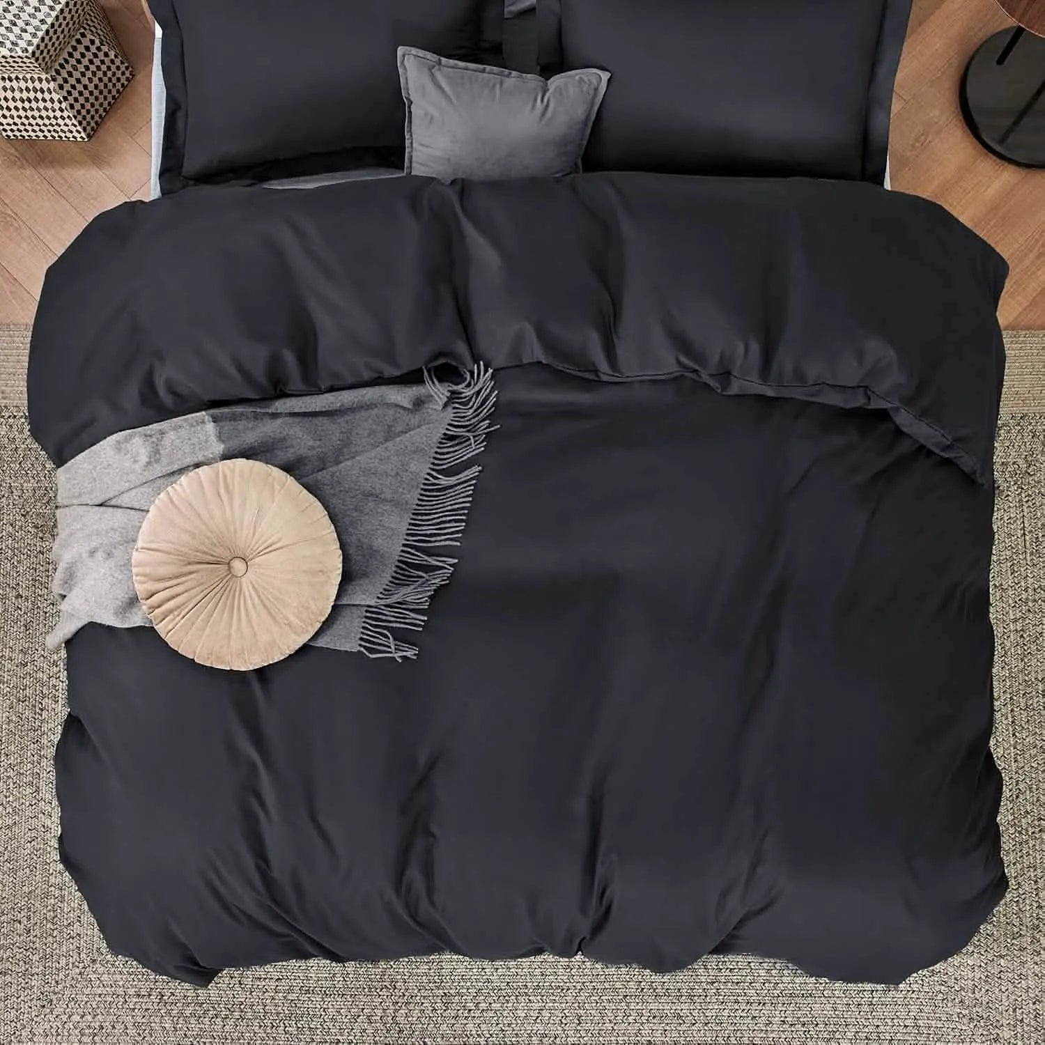 Brushed Microfiber Duvet Cover Set