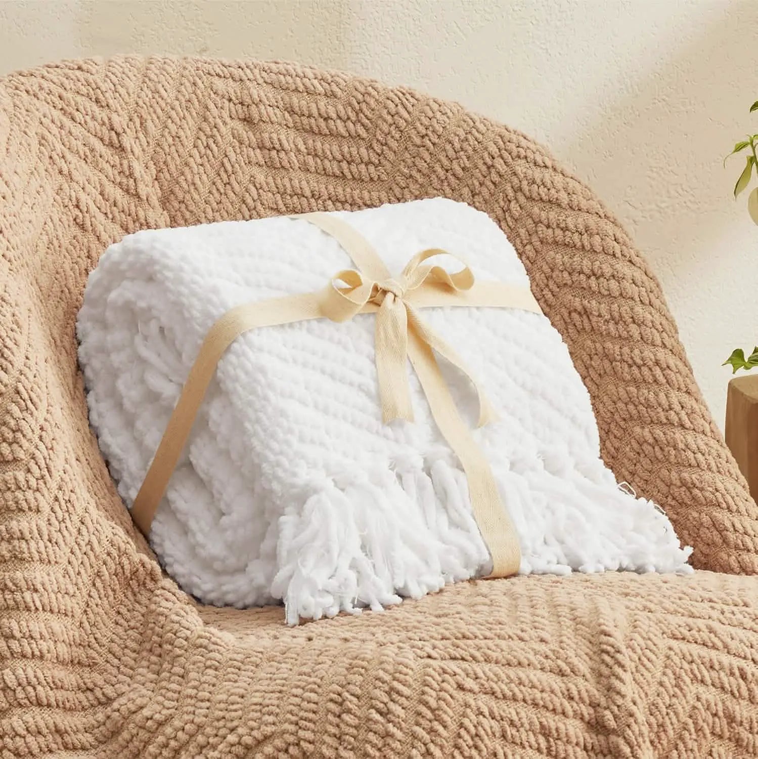 Multi-Purpose Knit Chenille Blanket