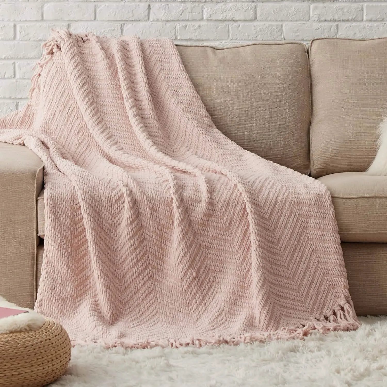 Multi-Purpose Knit Chenille Blanket