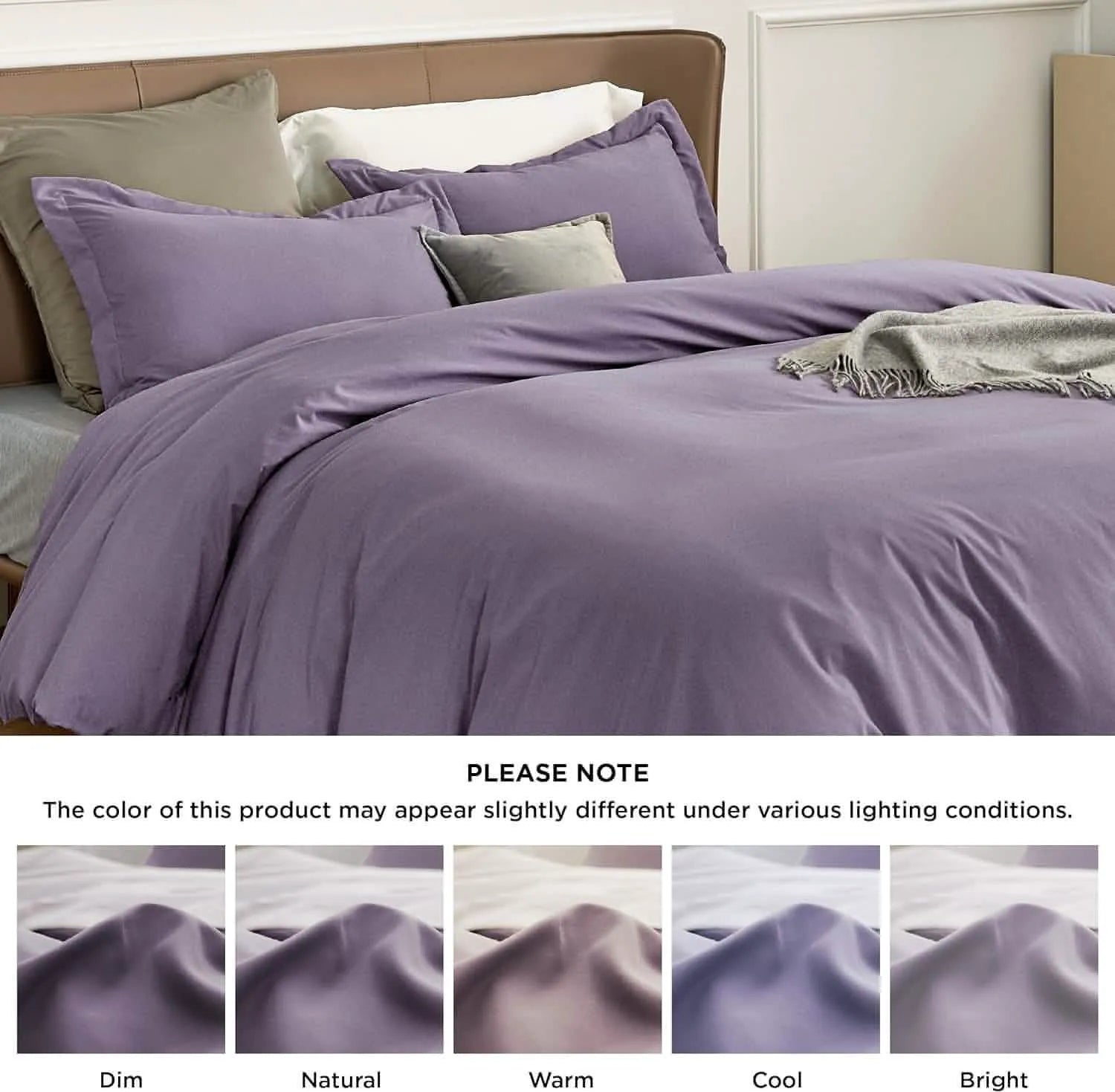 Brushed Microfiber Duvet Cover Set
