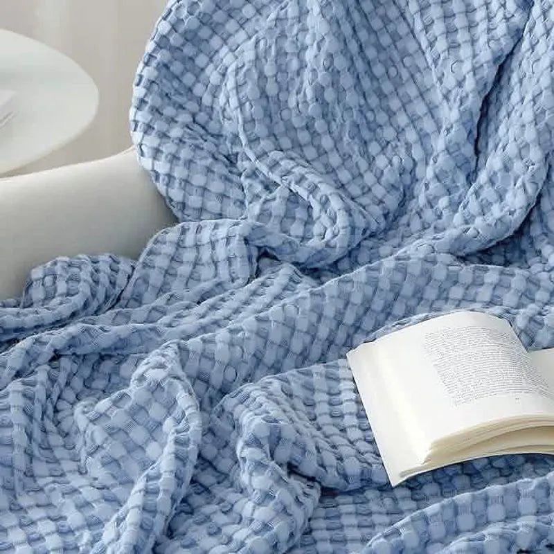 Bamboo Rayon Waffle Blanket